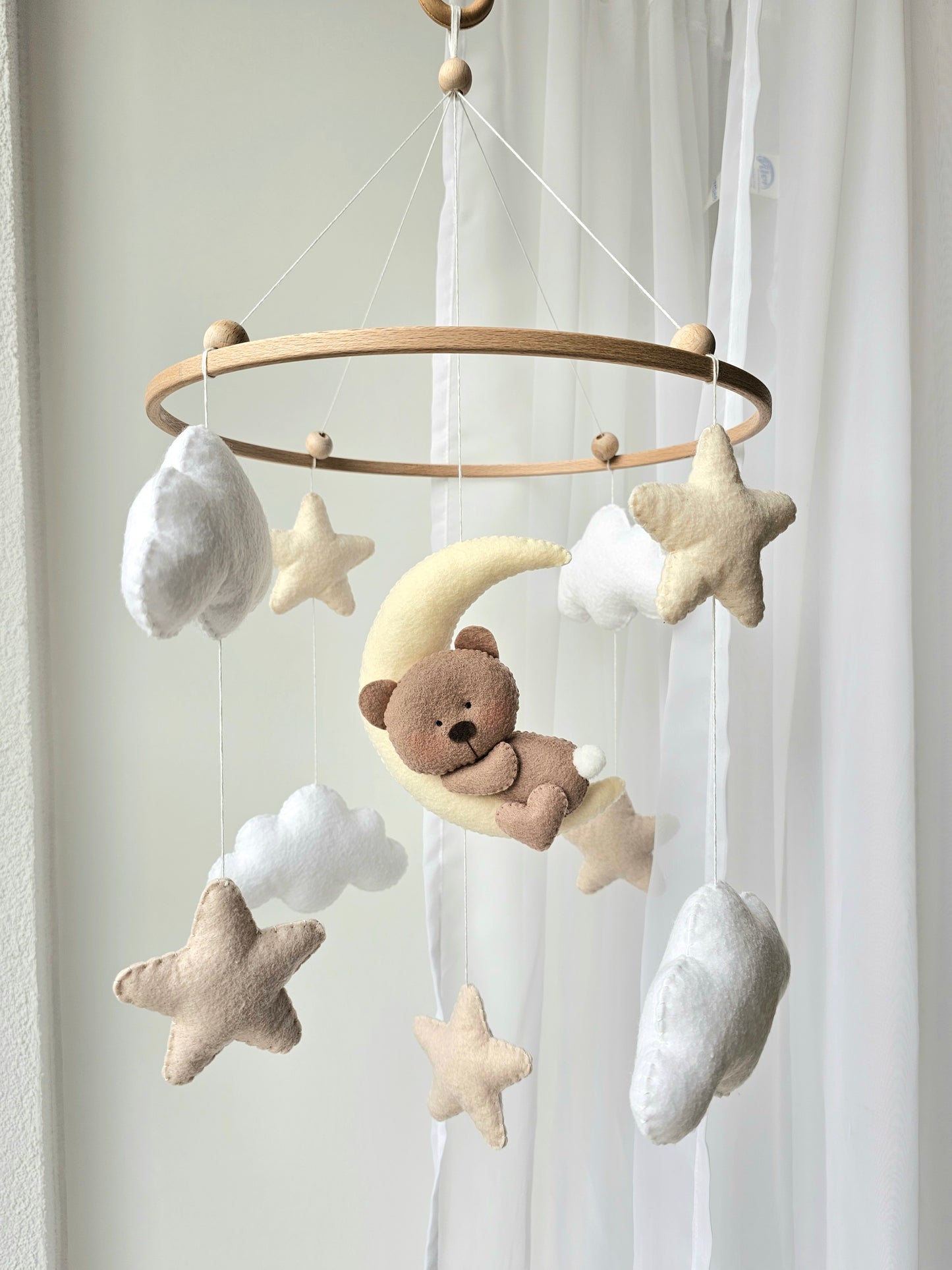 Baby Mobile Bärchen beige