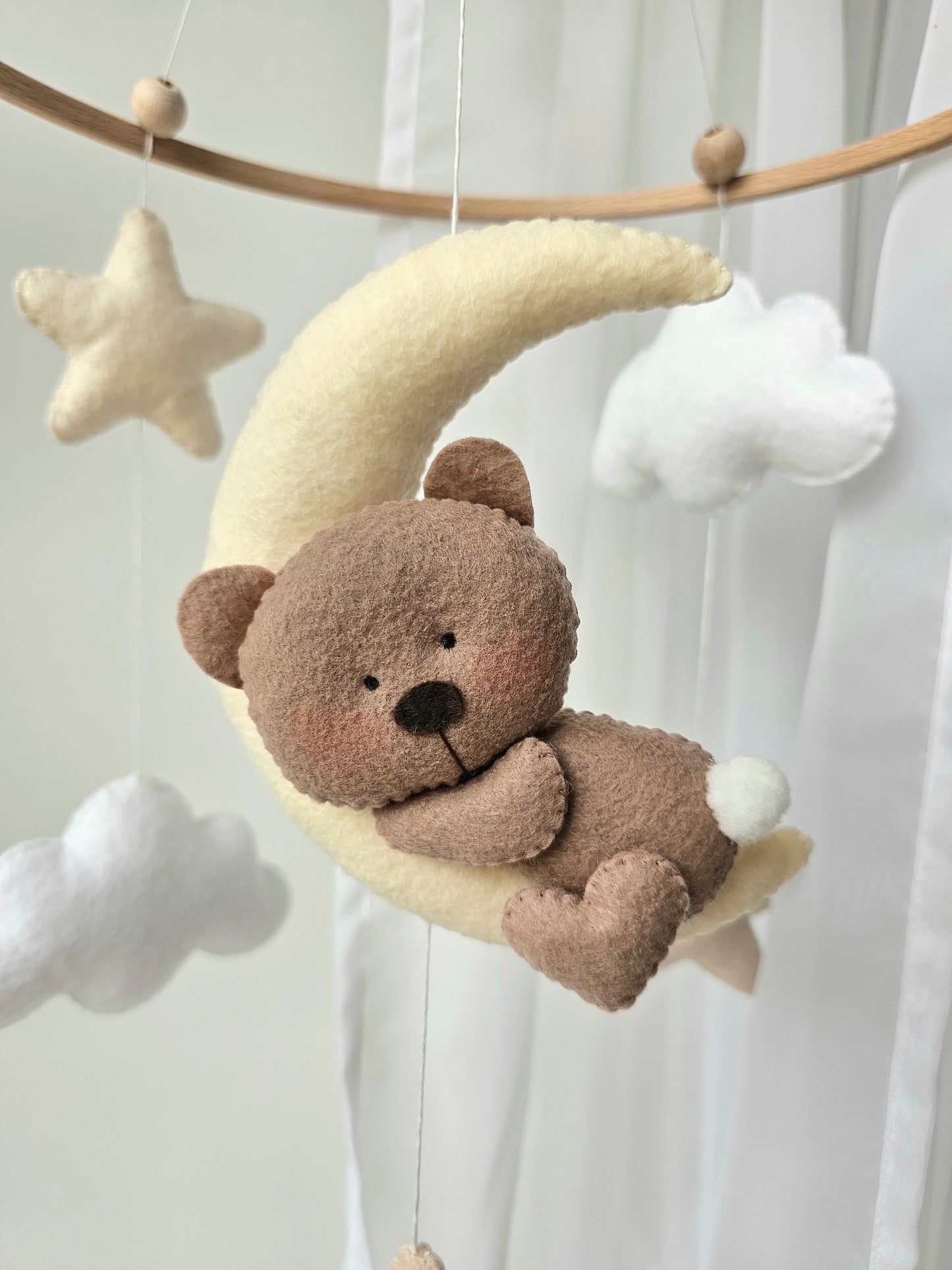 Baby Mobile Bärchen beige