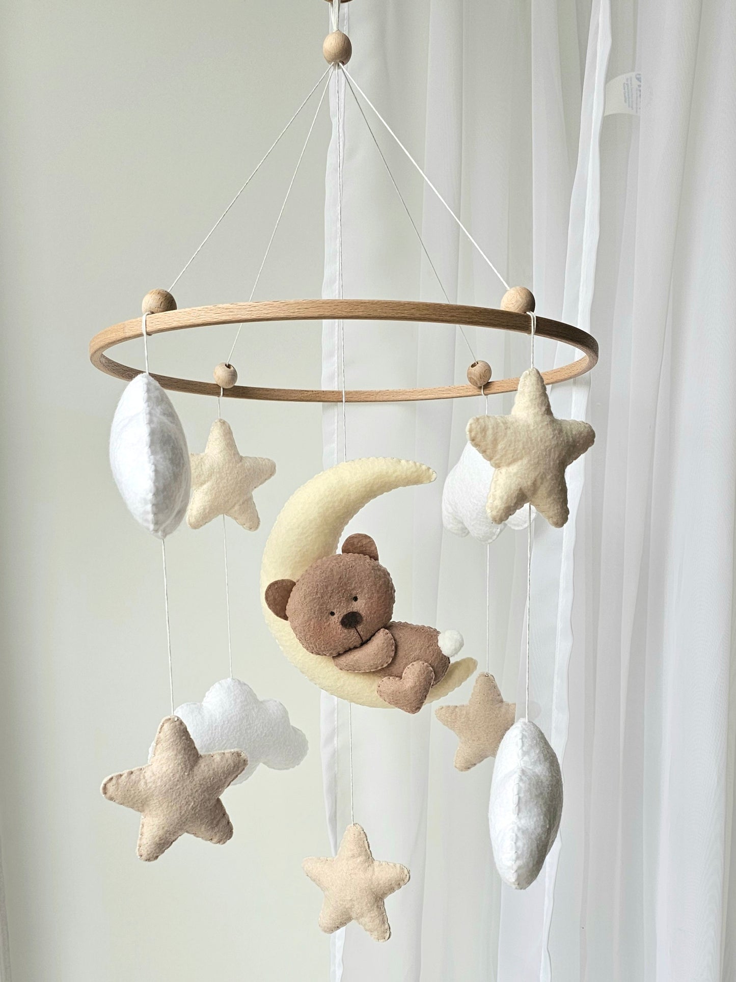 Baby Mobile Bärchen beige