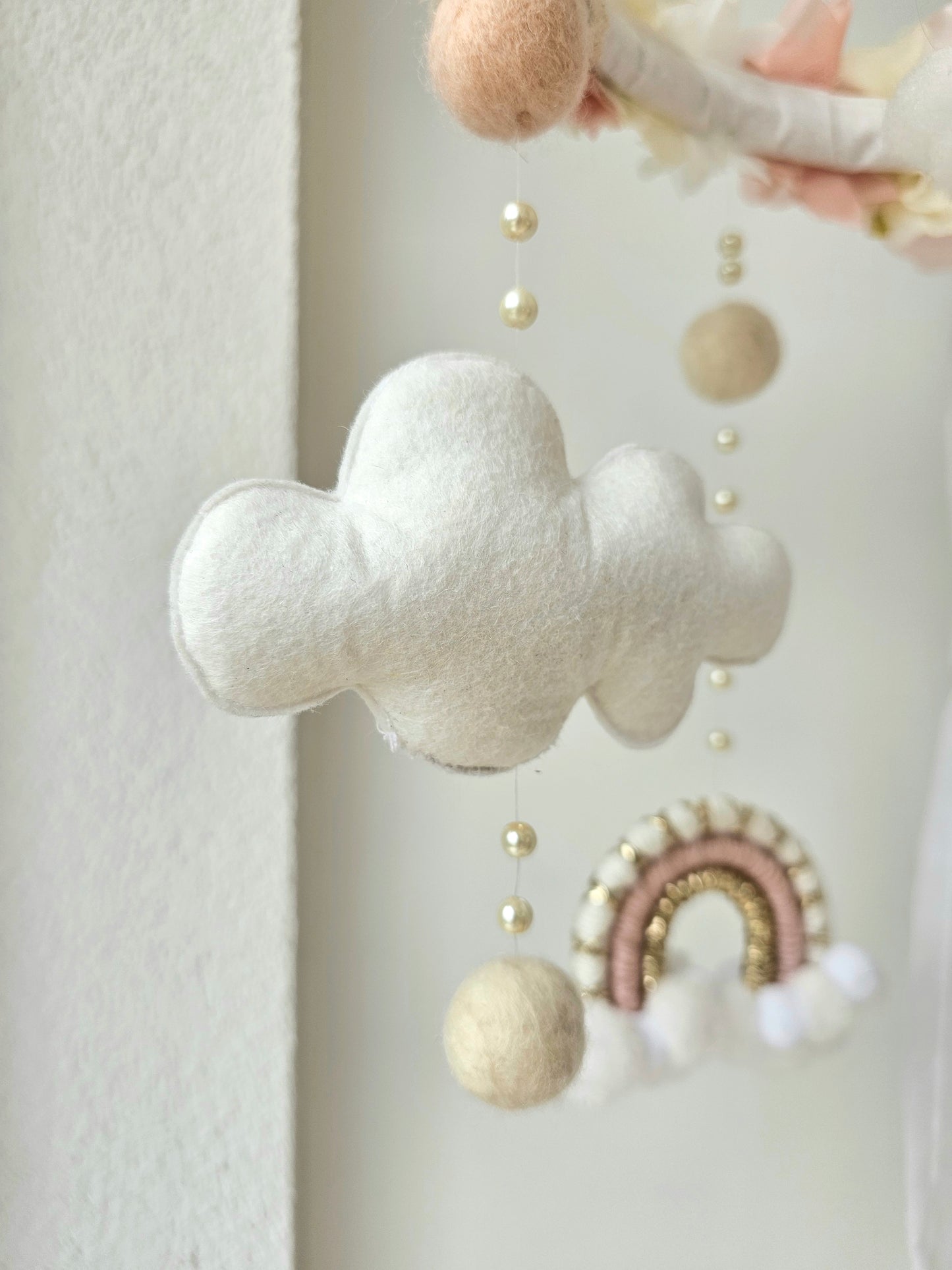 Baby Mobile Flower Makramee