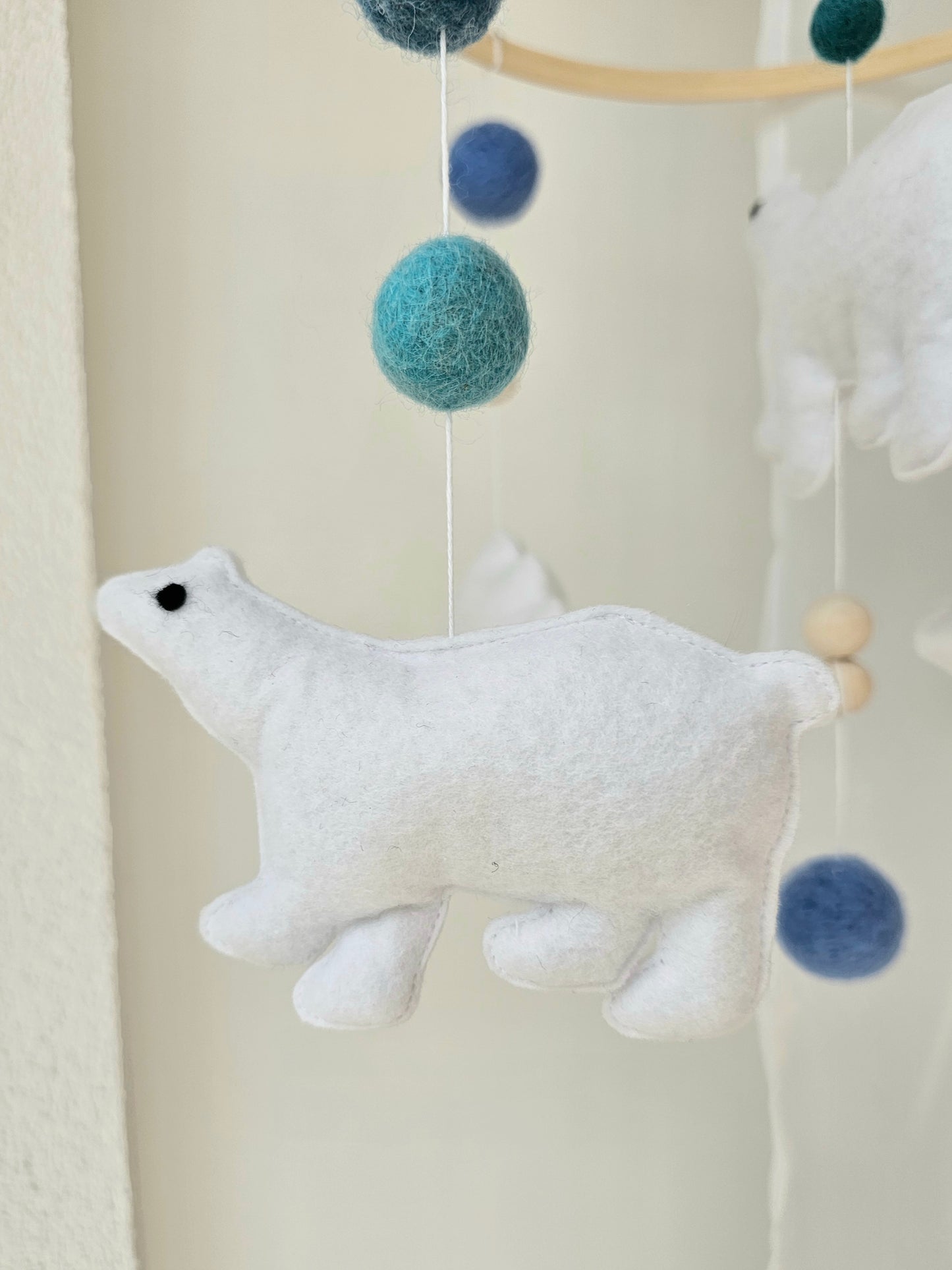 Baby Mobile süsse Eisbären blau