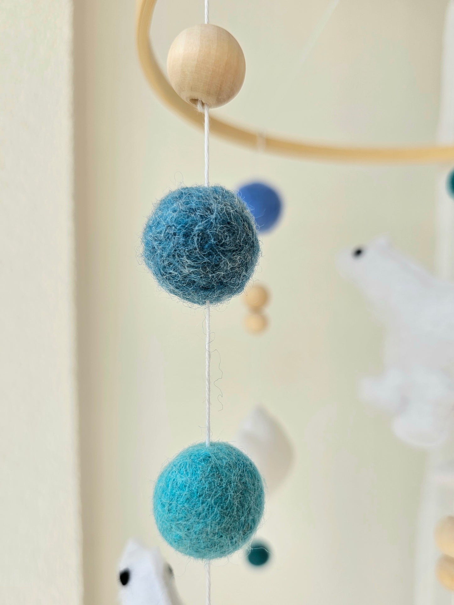 Baby Mobile süsse Eisbären blau