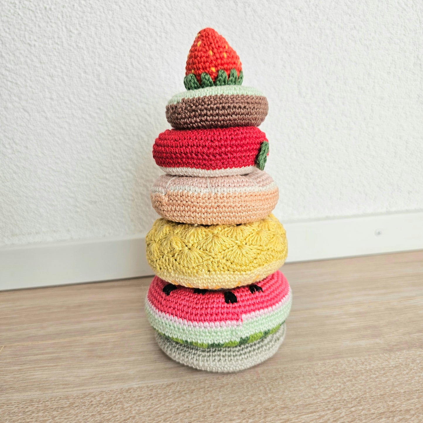 Crochet Früchte Stapelturm