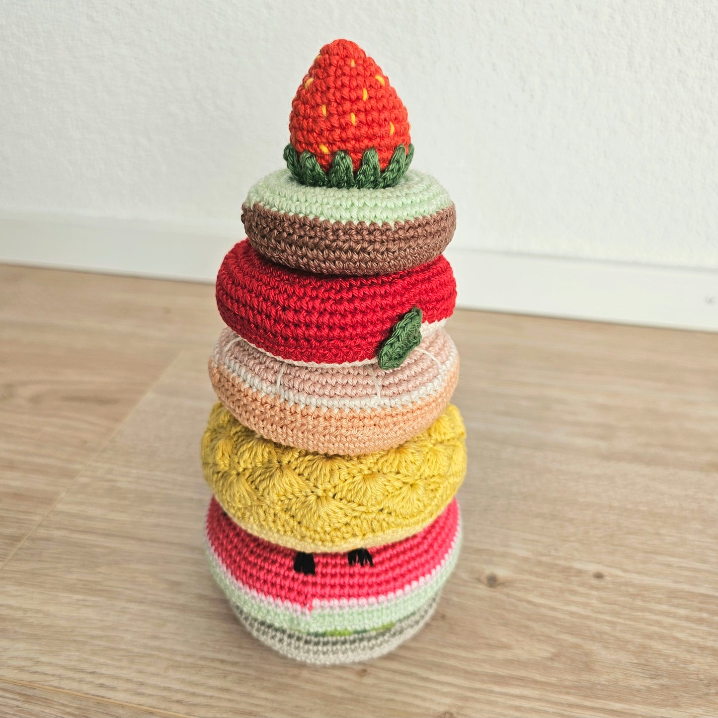 Crochet Früchte Stapelturm