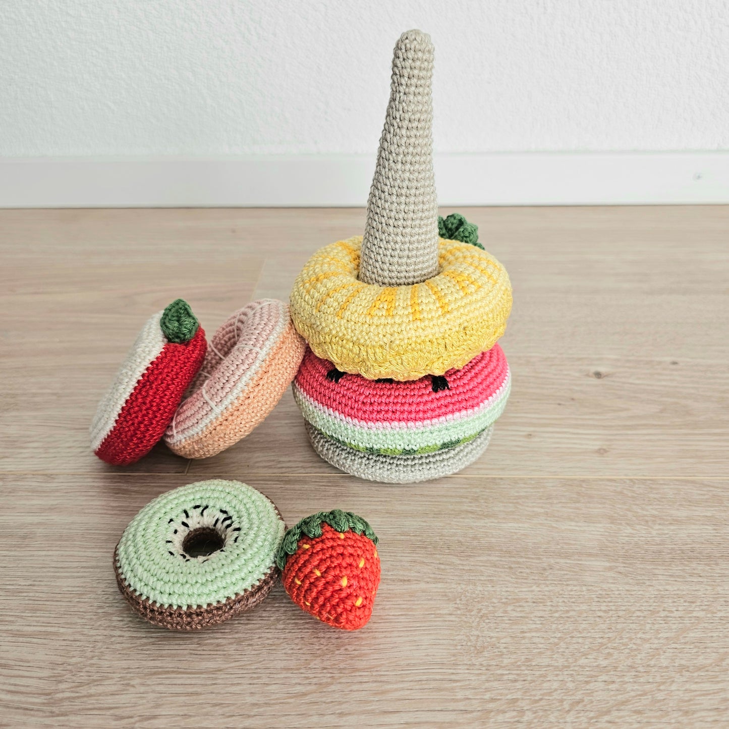 Crochet Früchte Stapelturm