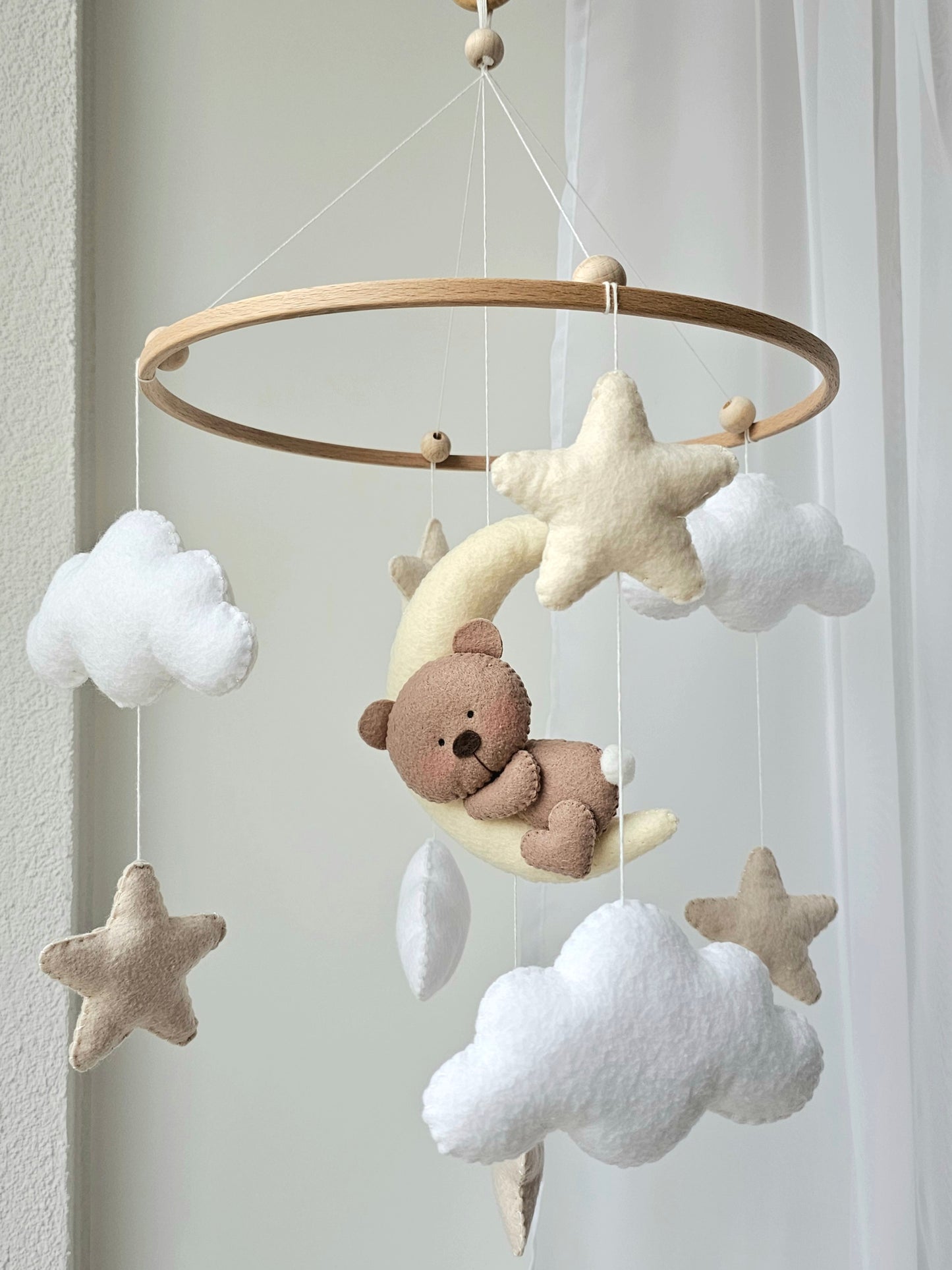 Baby Mobile Bärchen beige
