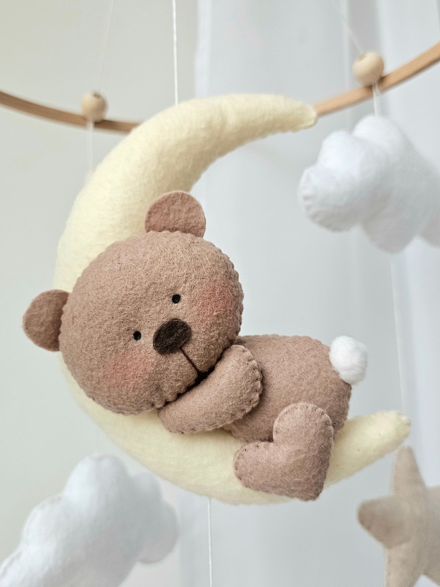 Baby Mobile Bärchen beige