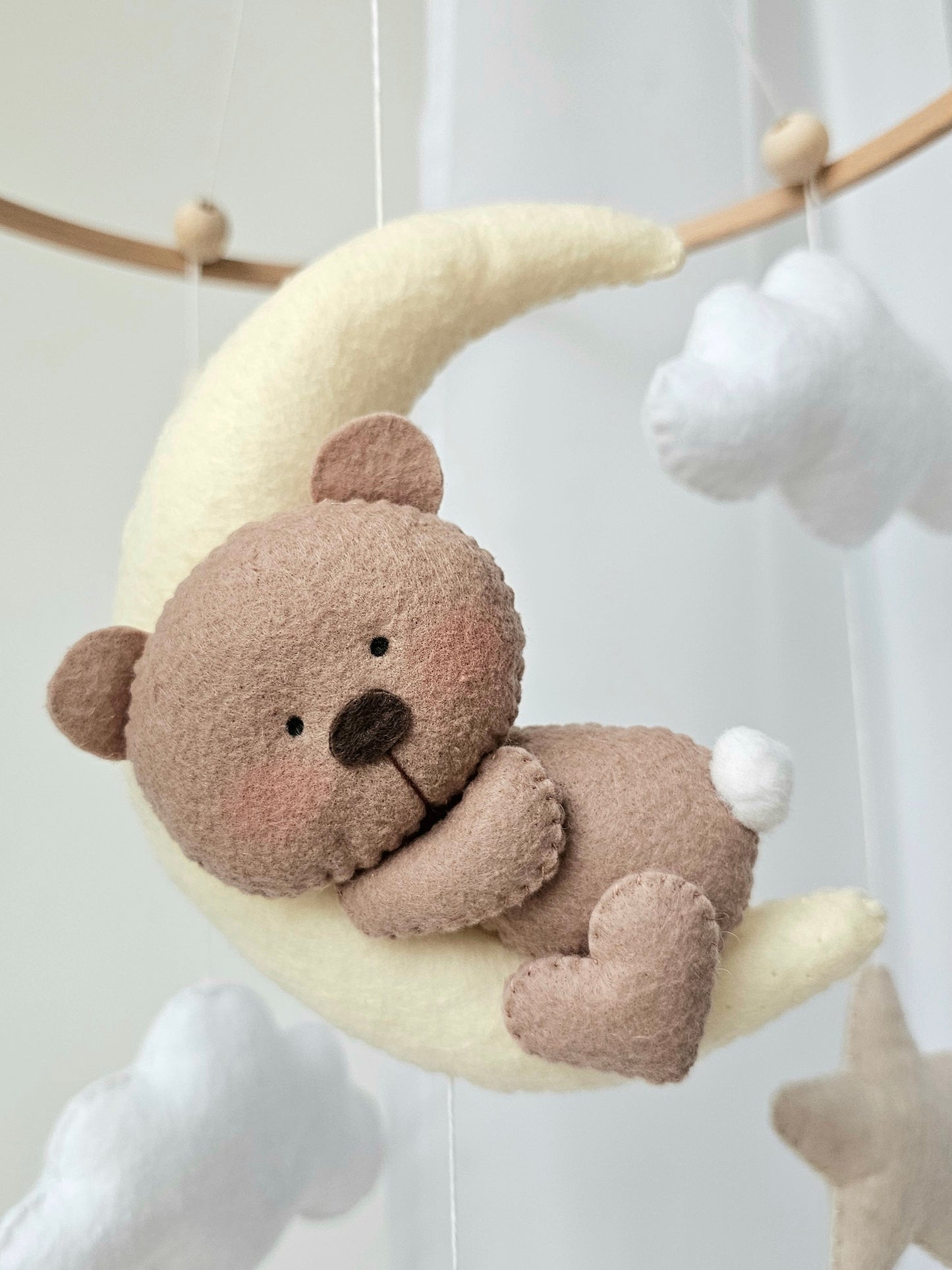 Baby Mobile Bärchen beige