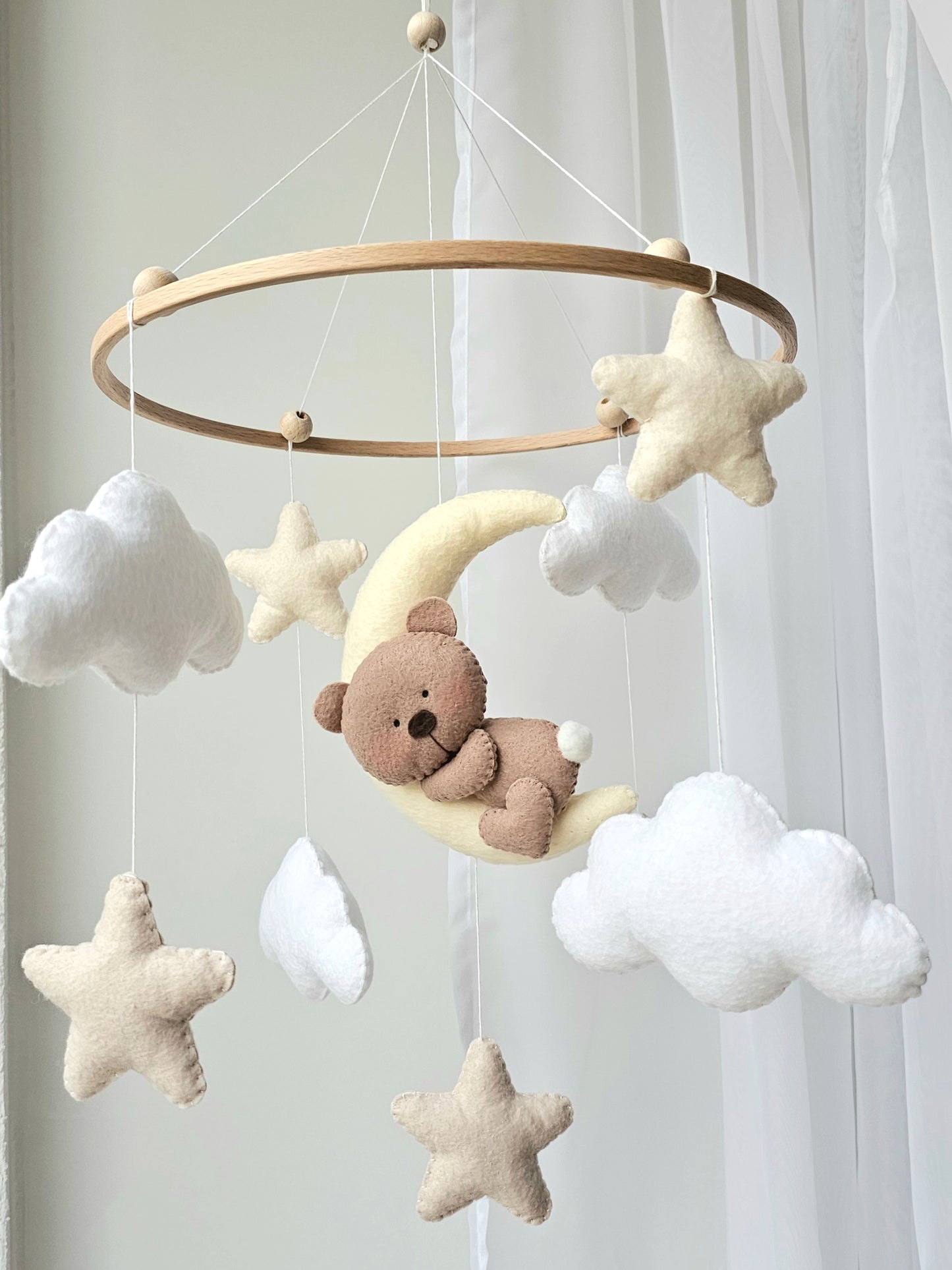 Baby Mobile Bärchen beige