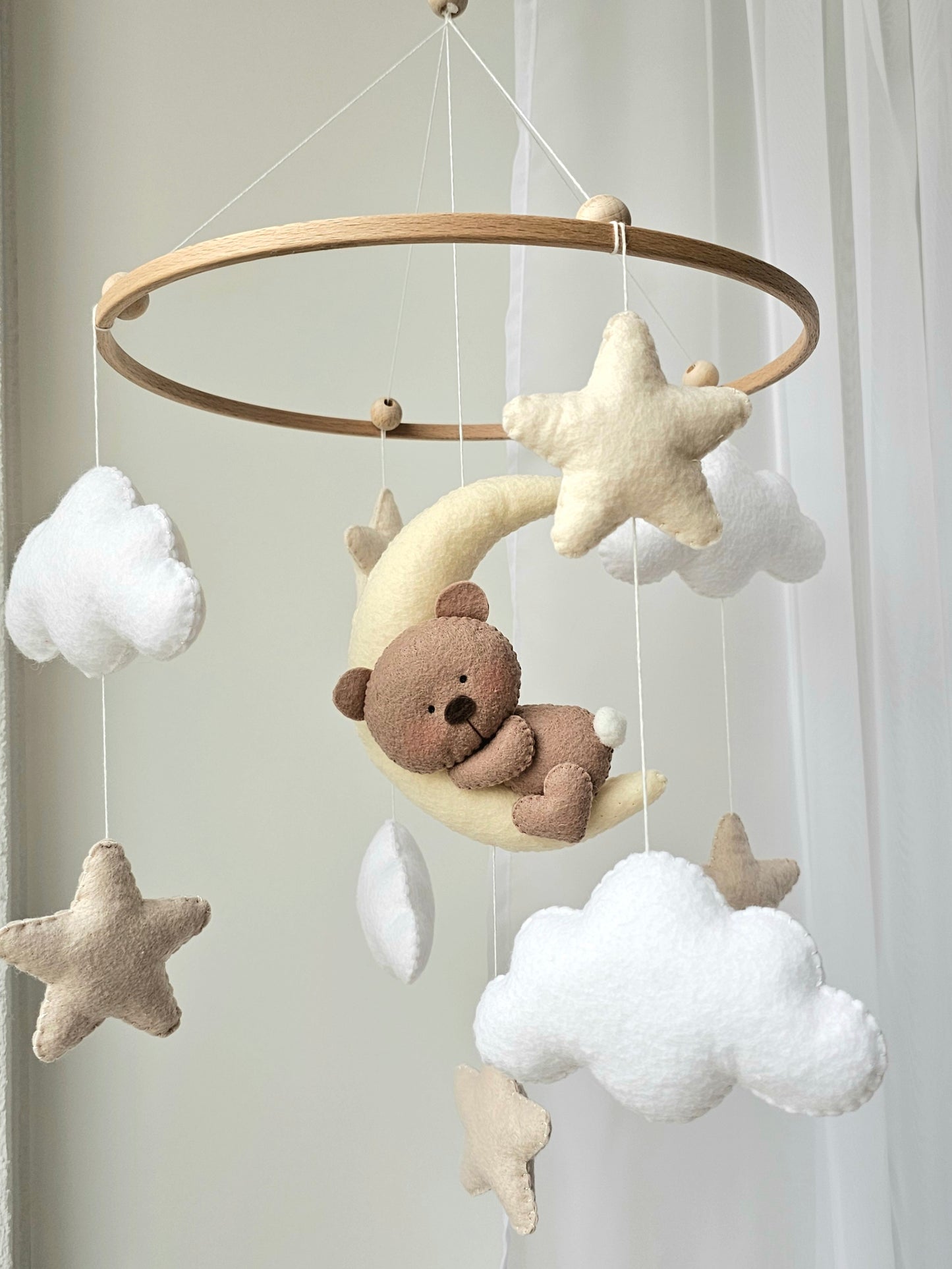 Baby Mobile Bärchen beige