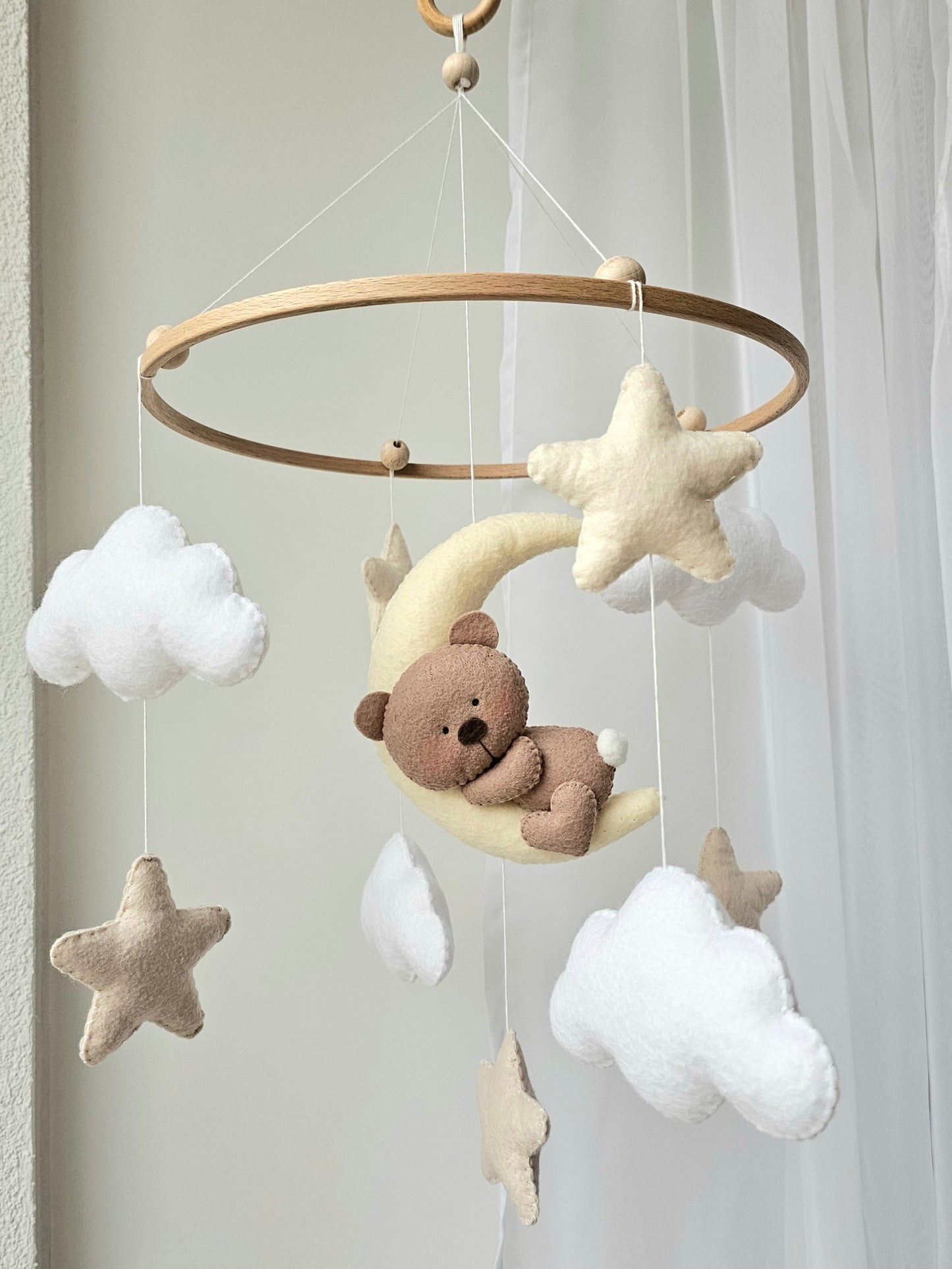 Baby Mobile Bärchen beige