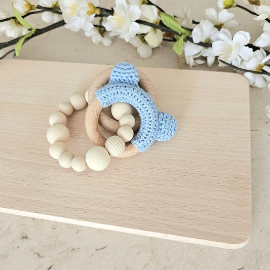 Beissring Teddy Natur blau