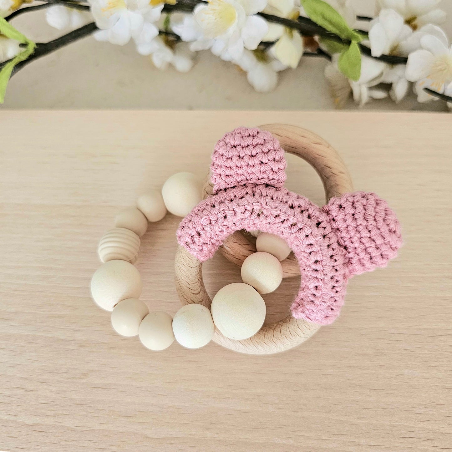 Beissring Teddy Natur rosa