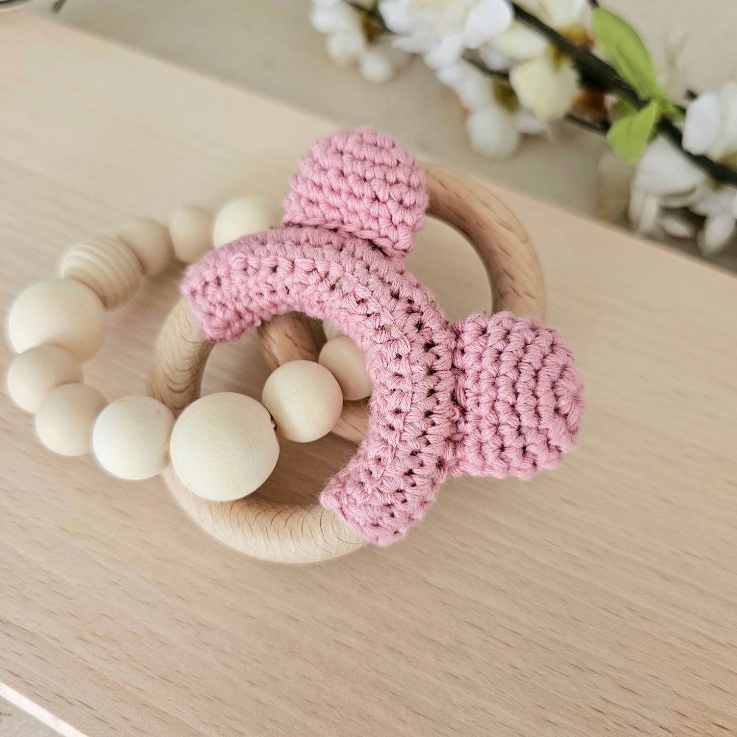 Beissring Teddy Natur rosa