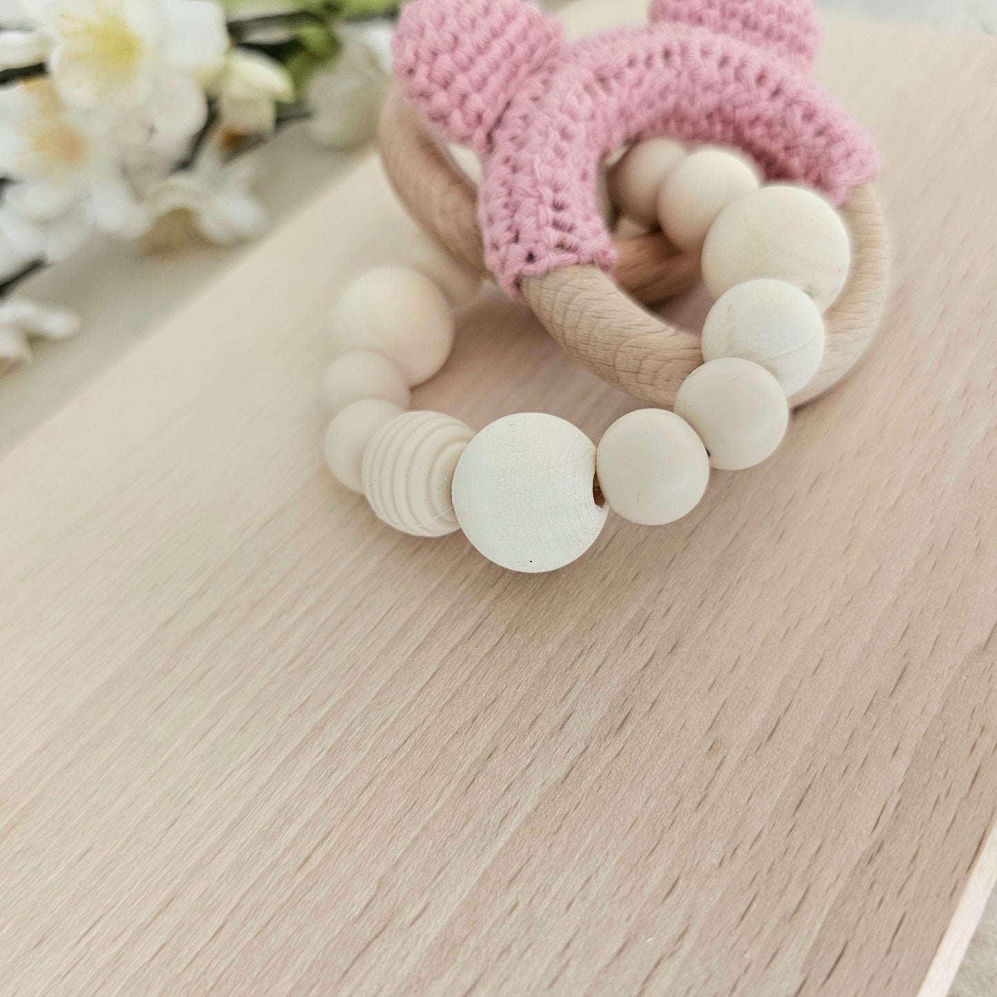 Beissring Teddy Natur rosa