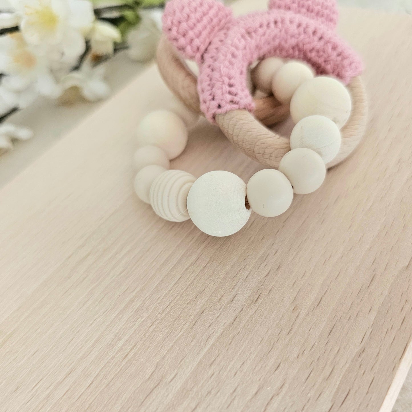 Beissring Teddy Natur rosa