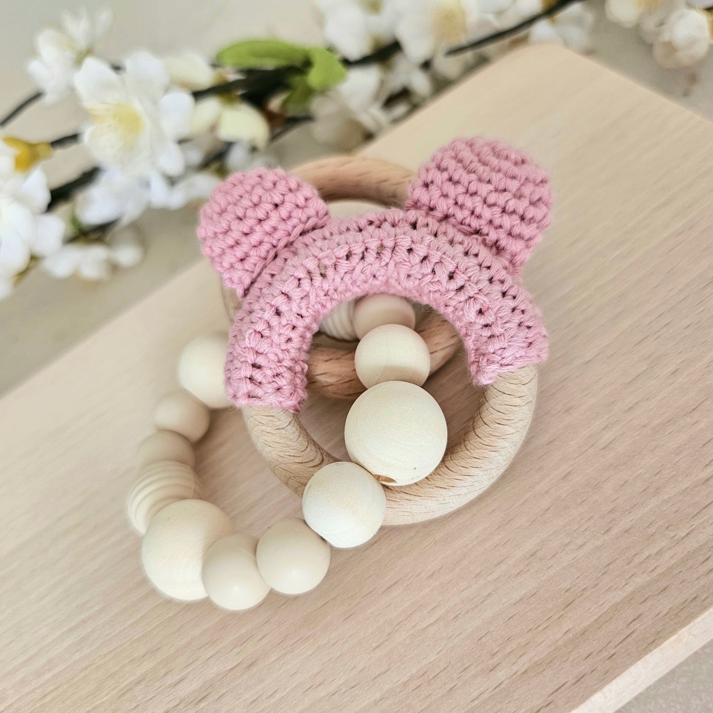 Beissring Teddy Natur rosa
