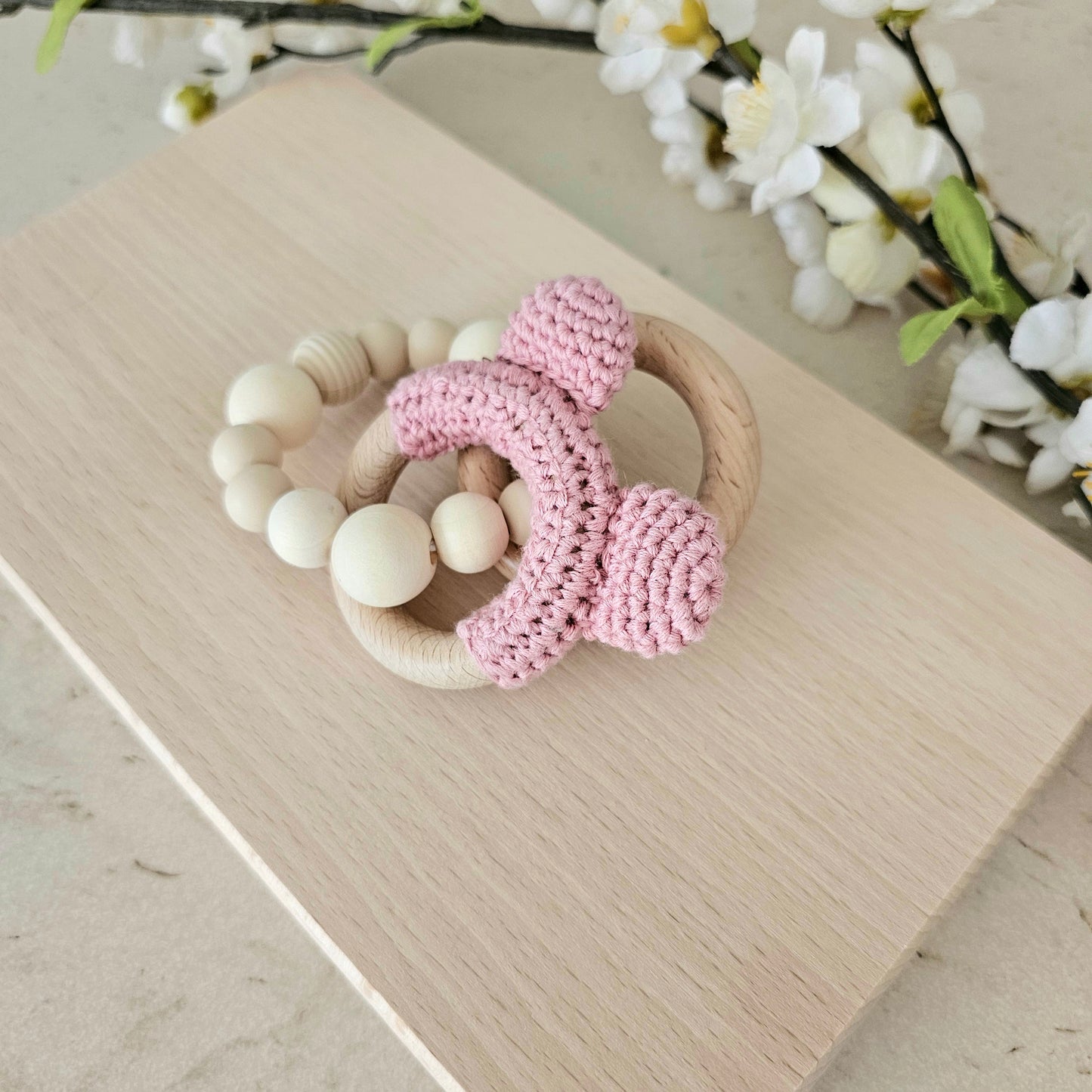 Beissring Teddy Natur rosa