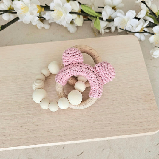 Beissring Teddy Natur rosa