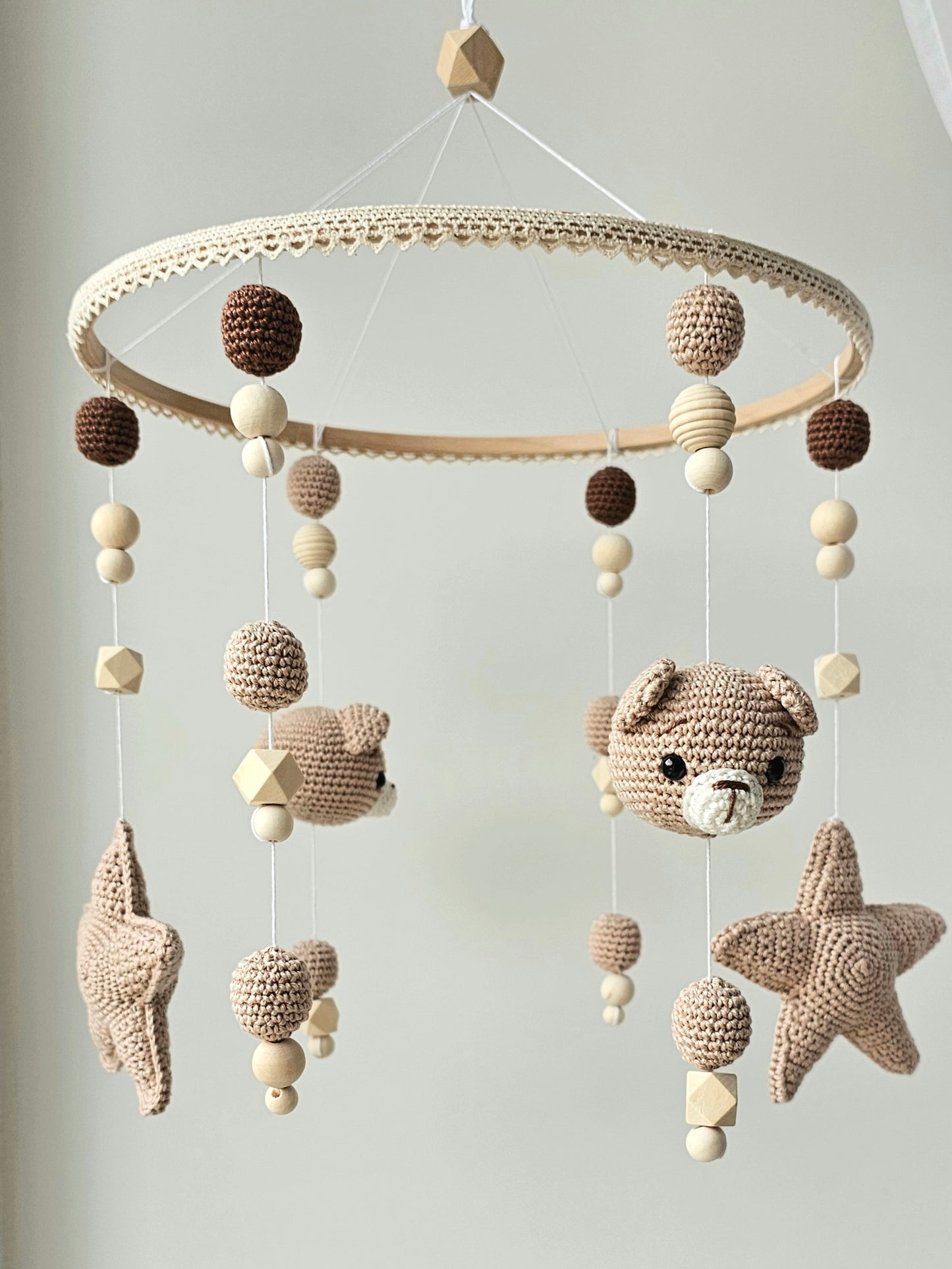 Baby Mobile Häkelliebe Bärchen