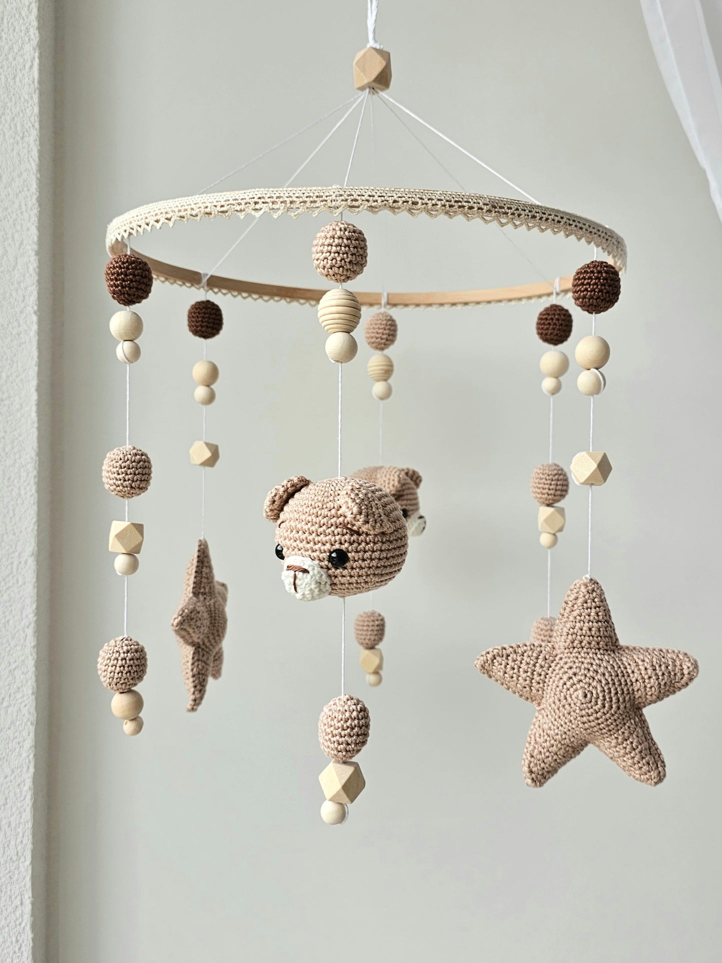 Baby Mobile Häkelliebe Bärchen