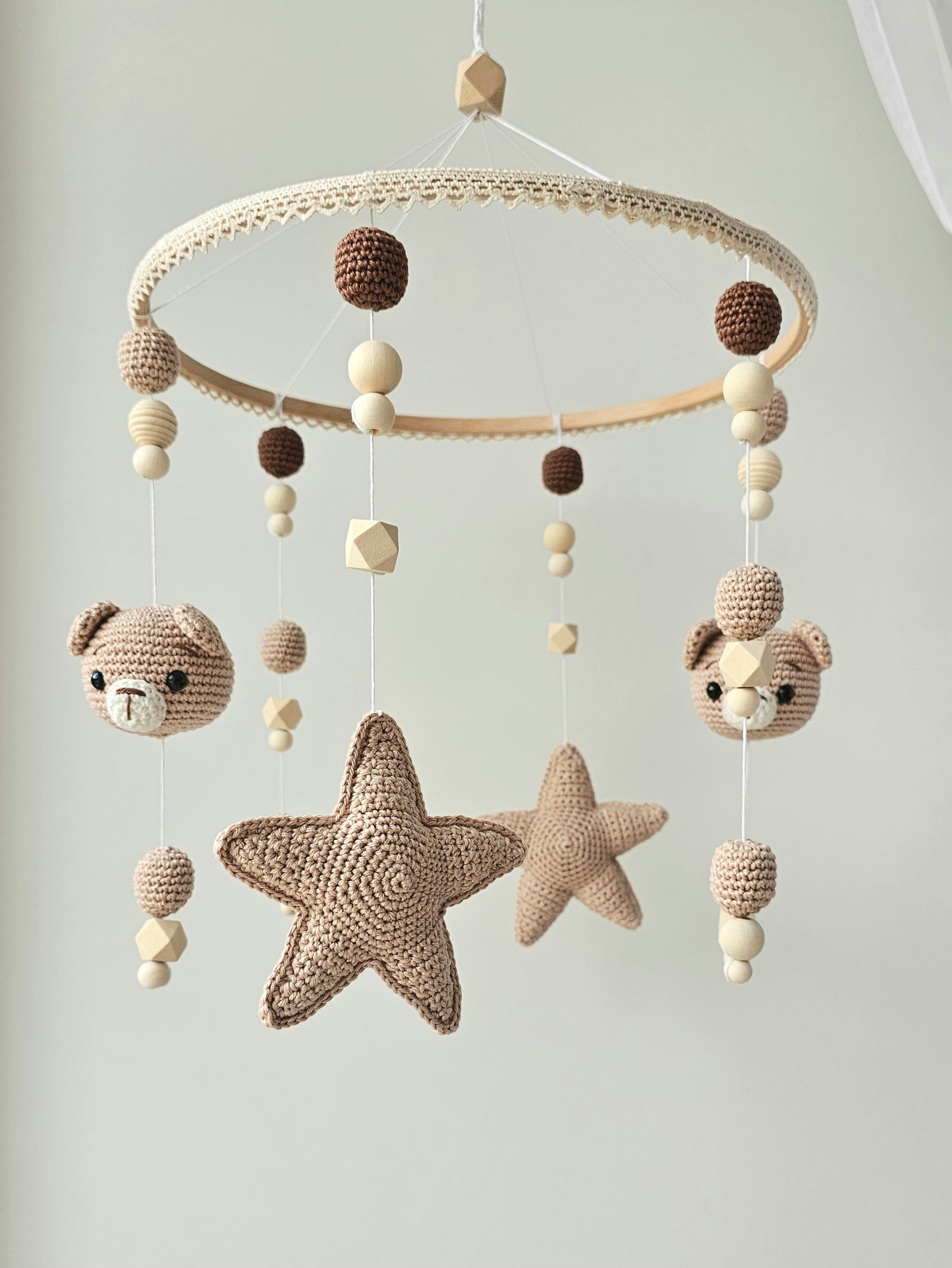 Baby Mobile Häkelliebe Bärchen