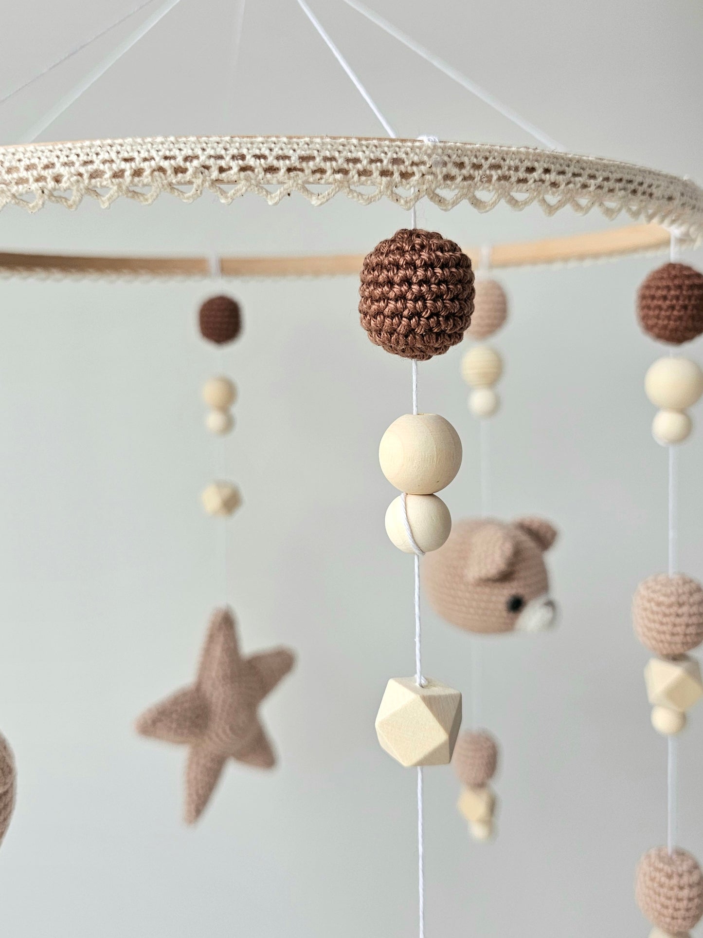 Baby Mobile Häkelliebe Bärchen