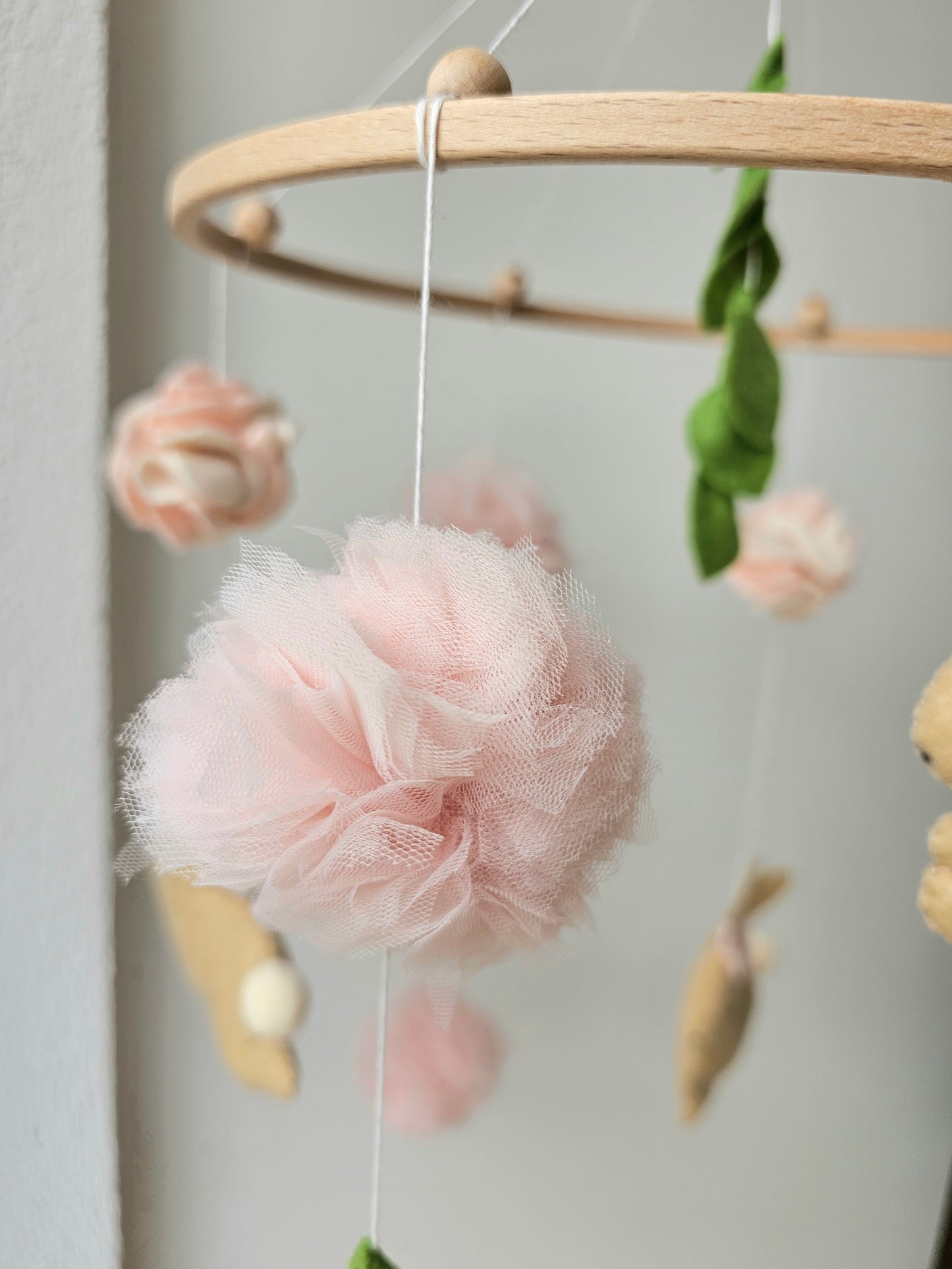 Baby Mobile Hasen Traum rosa