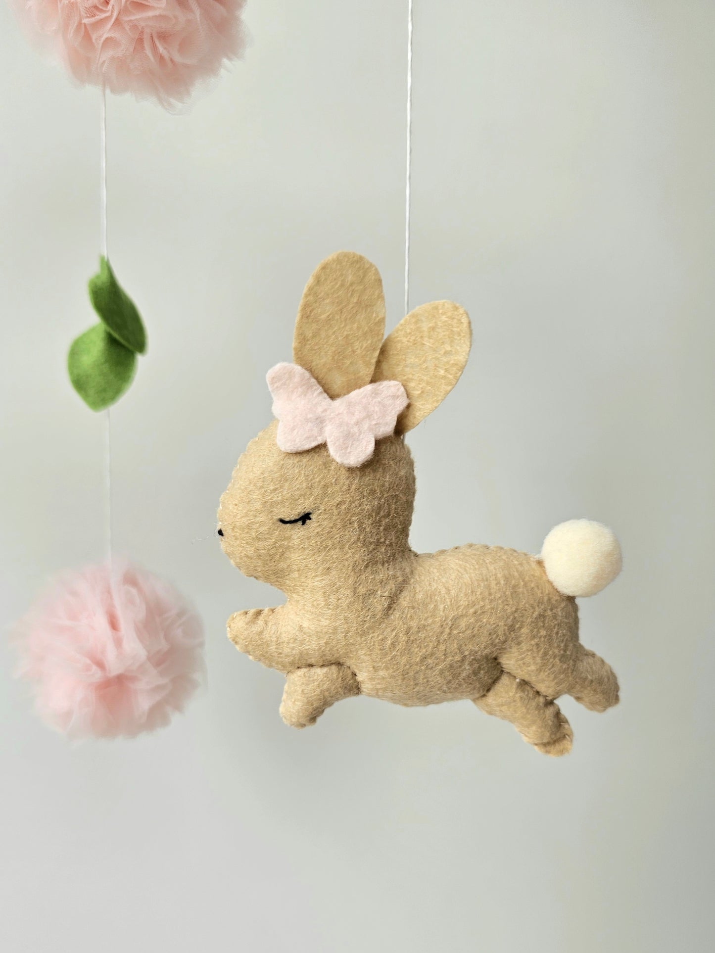 Baby Mobile Hasen Traum rosa