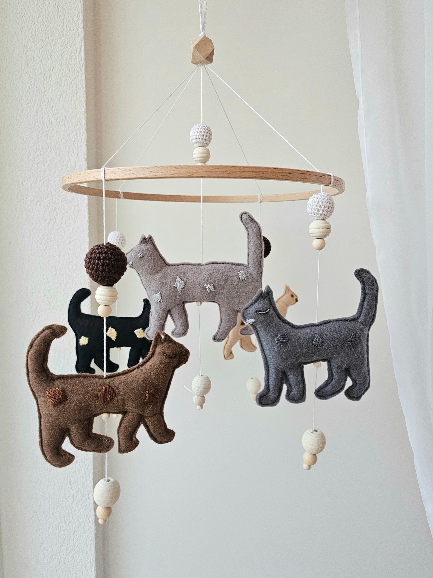 Baby Mobile Nature Cats