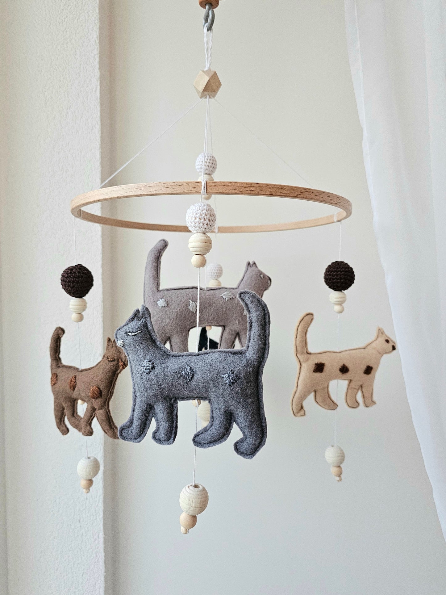 Baby Mobile Nature Cats