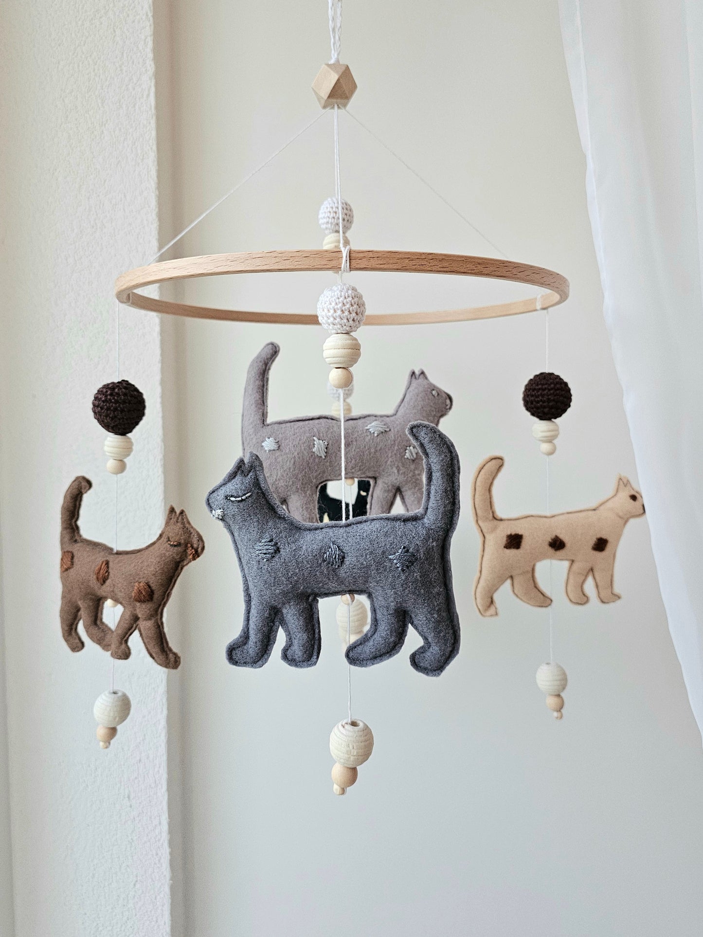 Baby Mobile Nature Cats