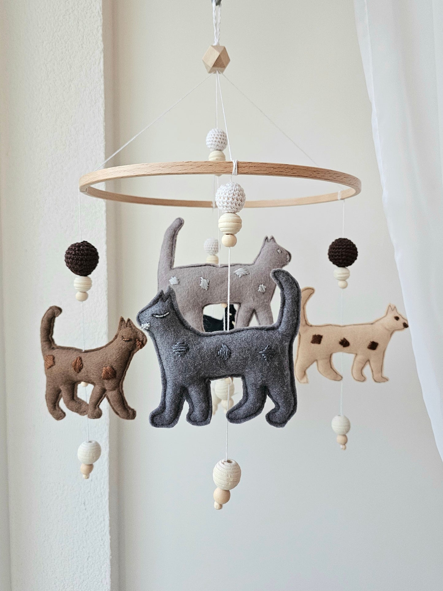 Baby Mobile Nature Cats