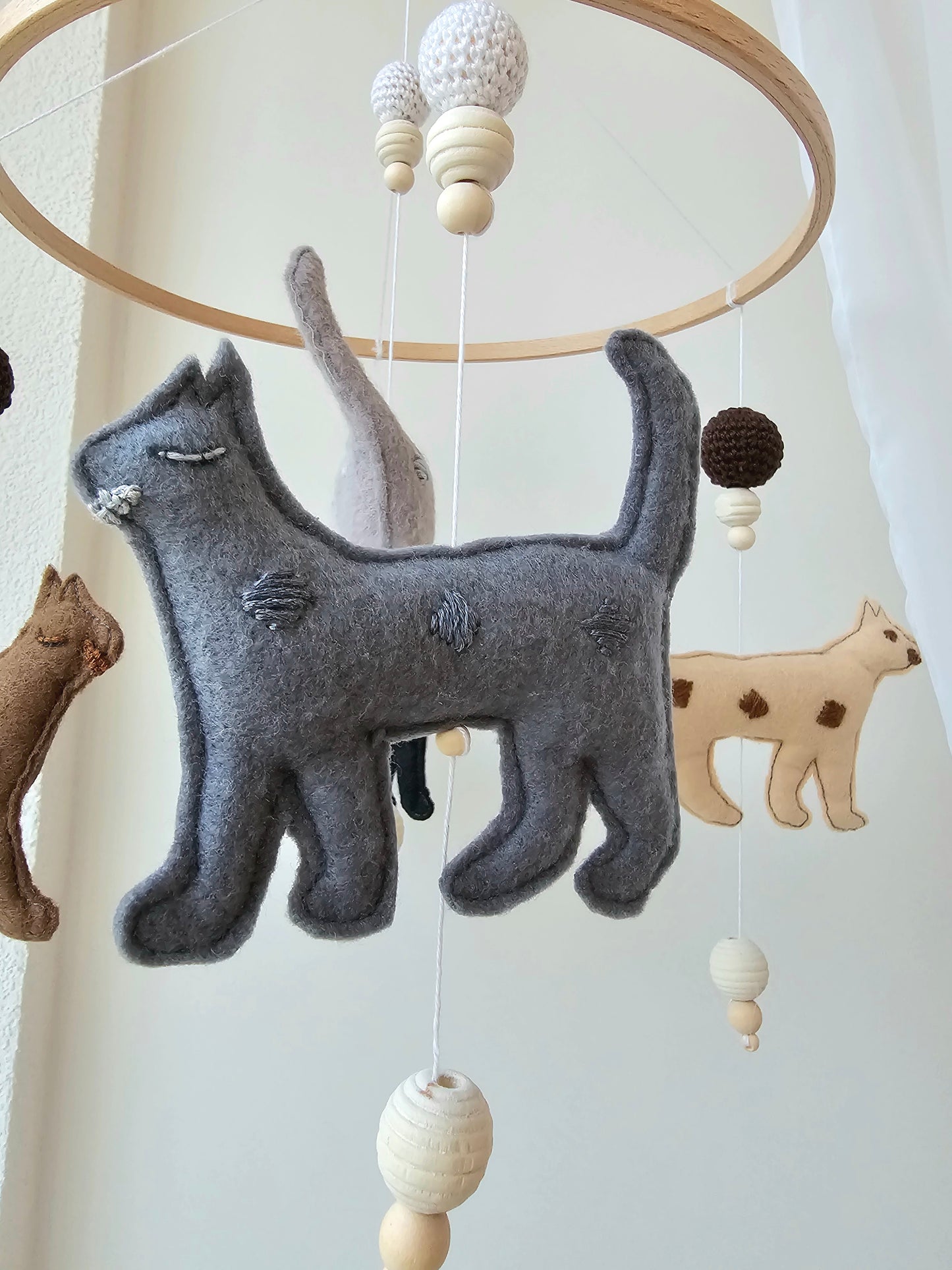 Baby Mobile Nature Cats