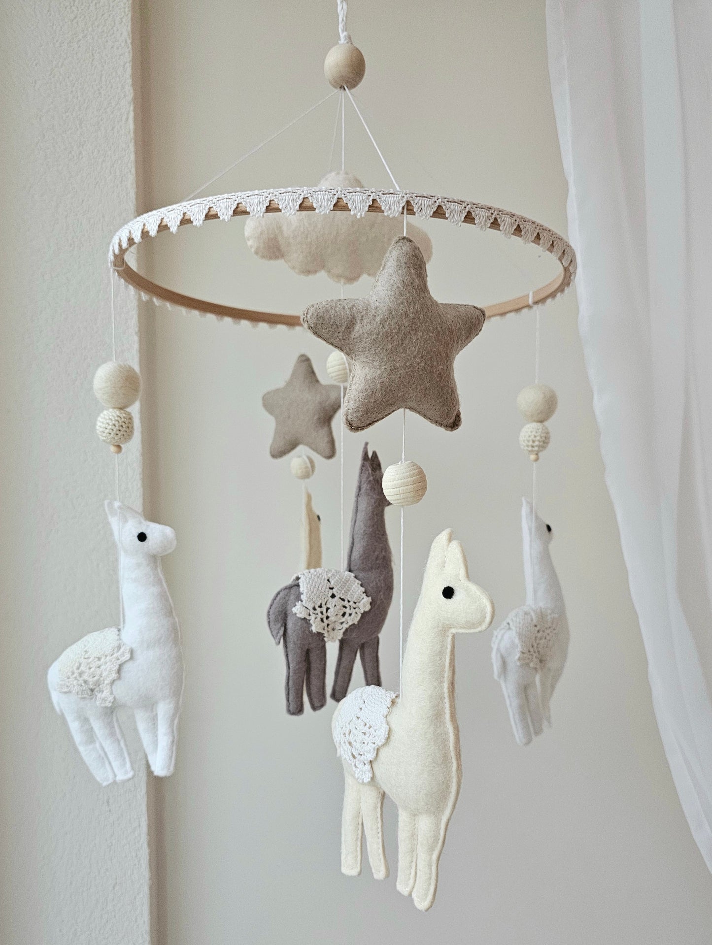 Baby Mobile Alpaka dream natur