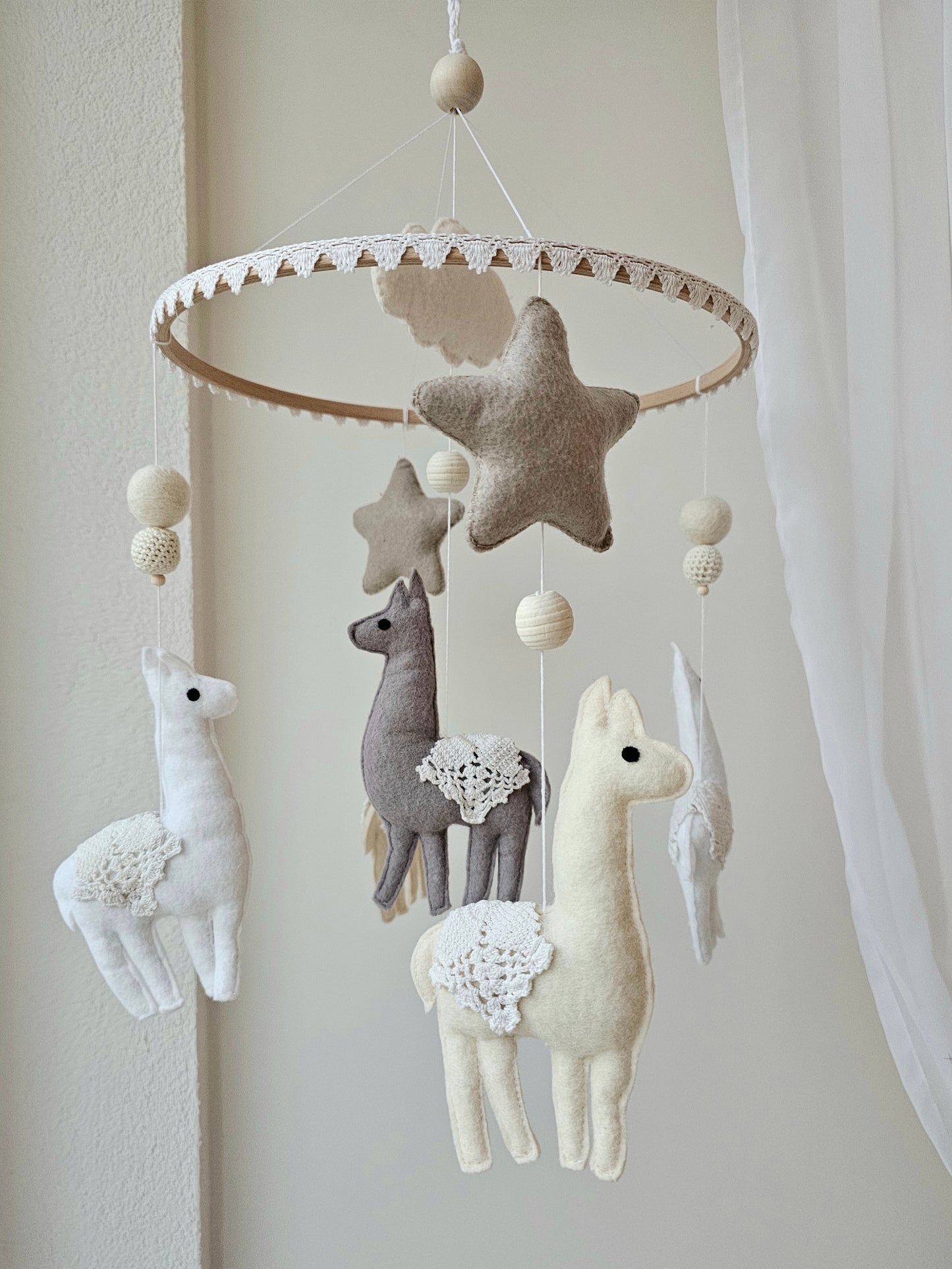 Baby Mobile Alpaka dream natur