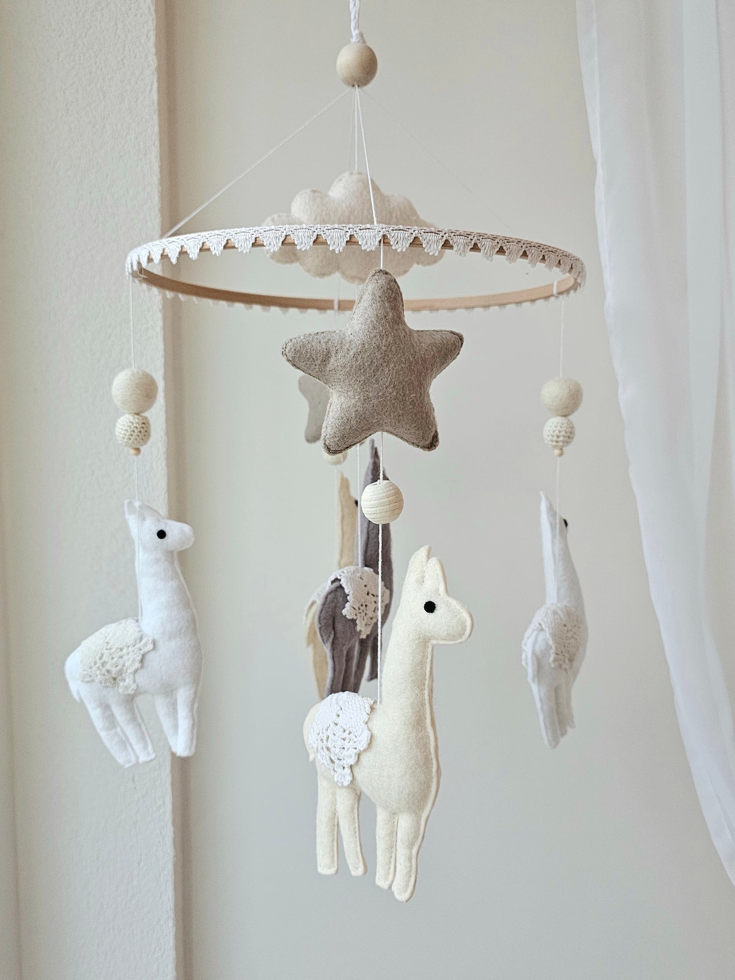 Baby Mobile Alpaka dream natur