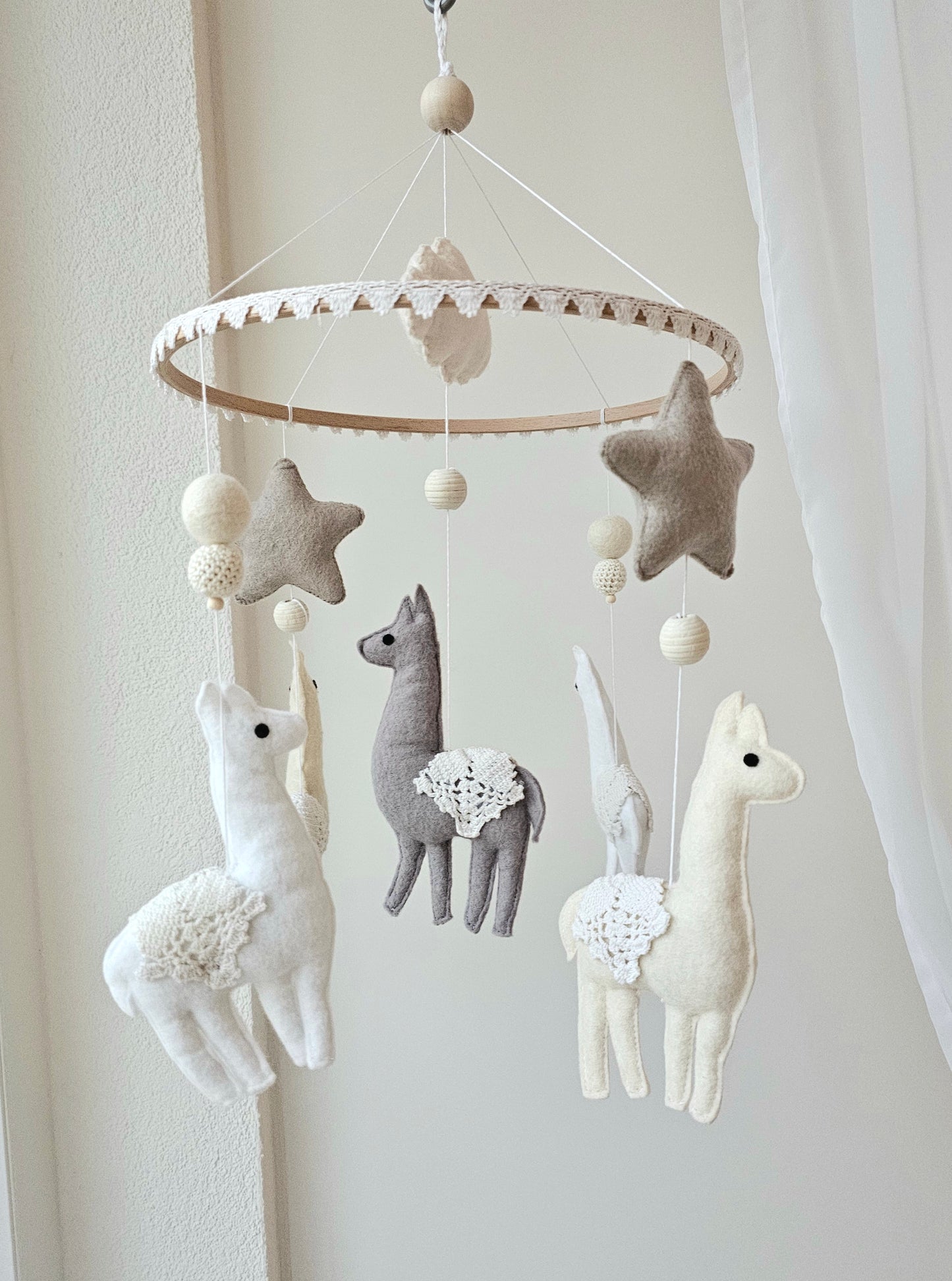 Baby Mobile Alpaka dream natur