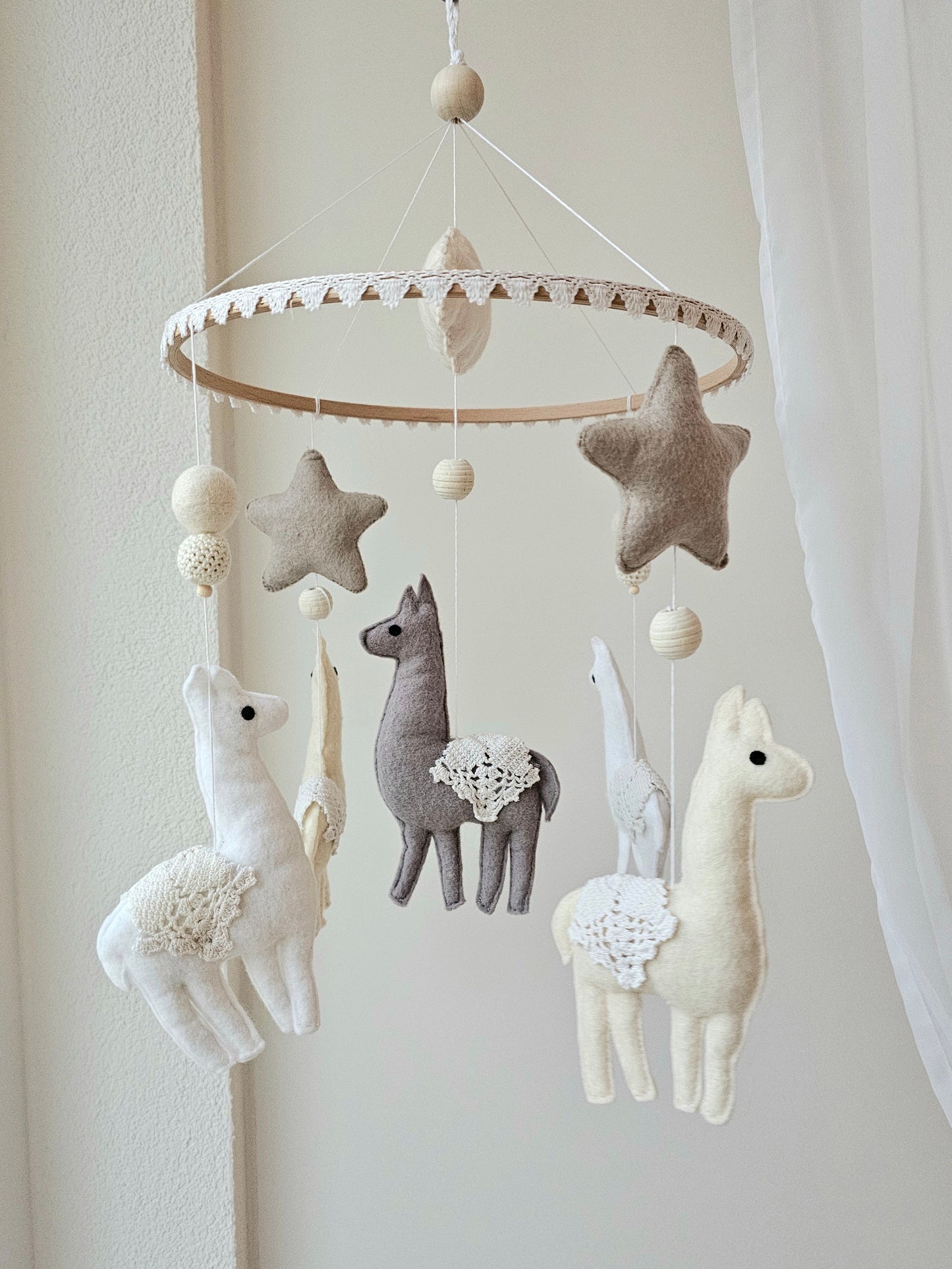 Baby Mobile Alpaka dream natur