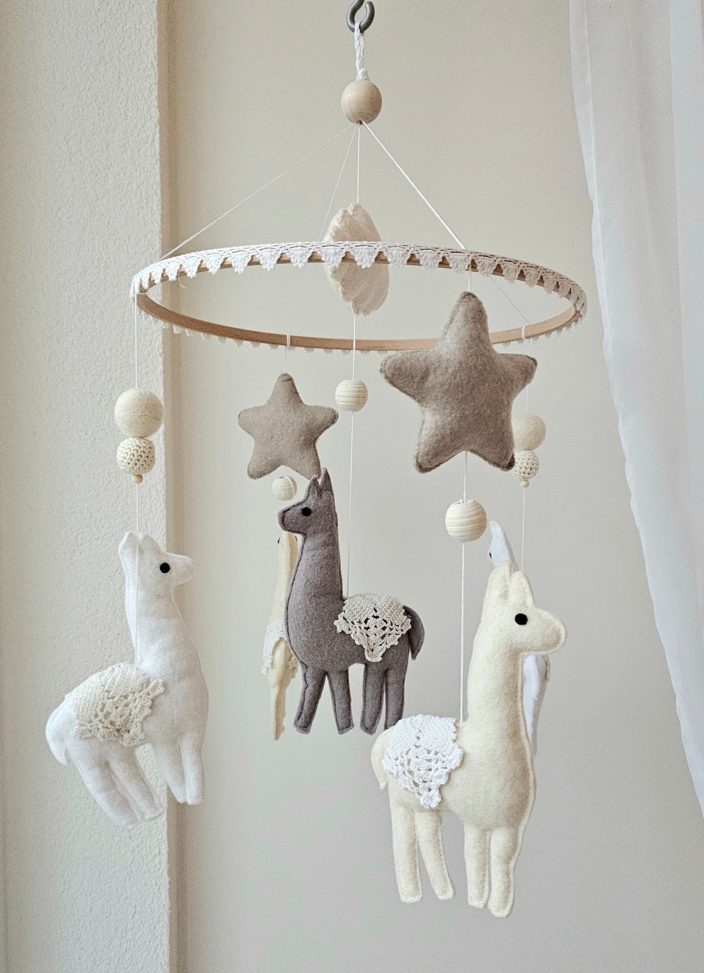 Baby Mobile Alpaka dream natur