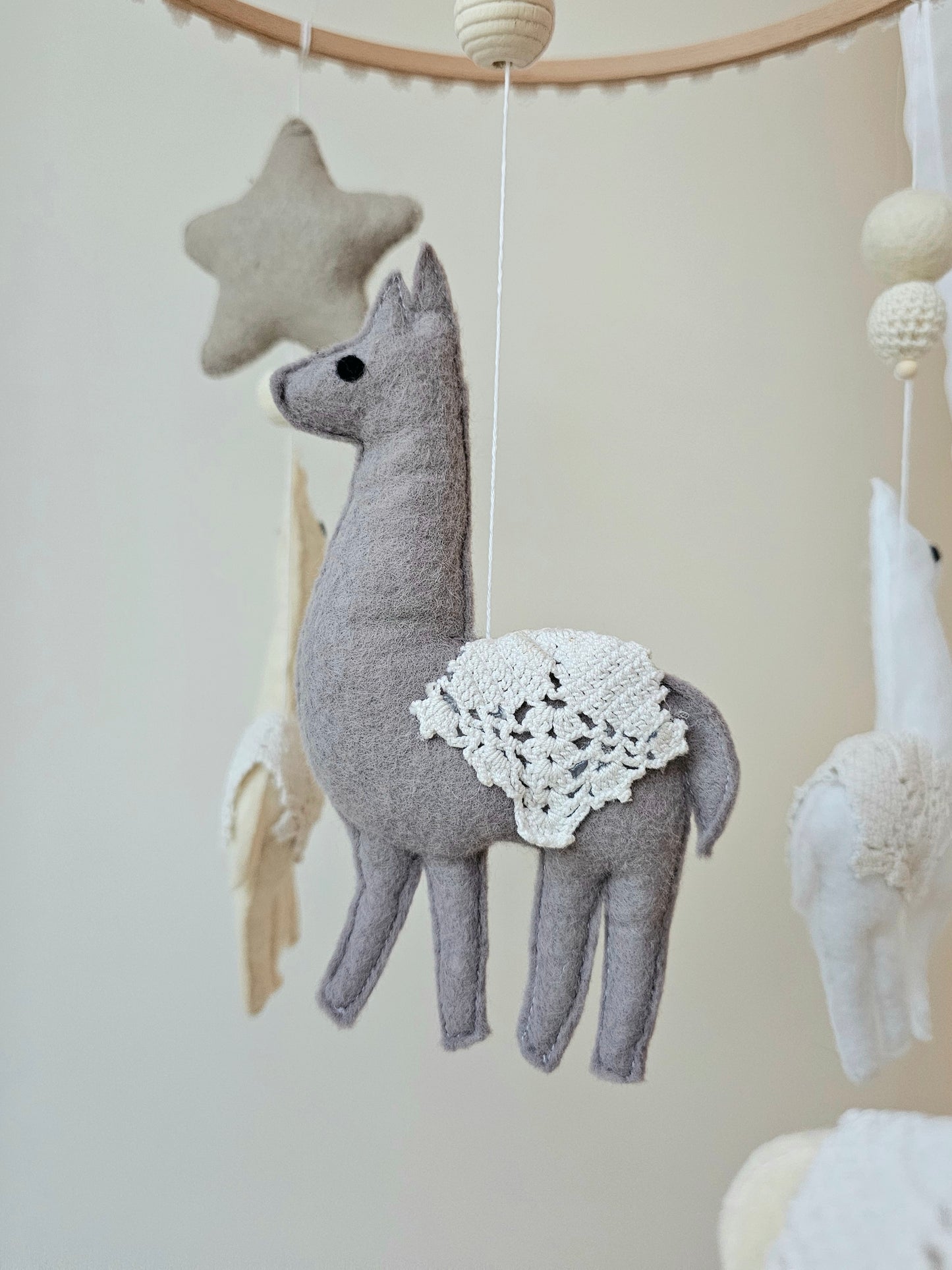 Baby Mobile Alpaka dream natur