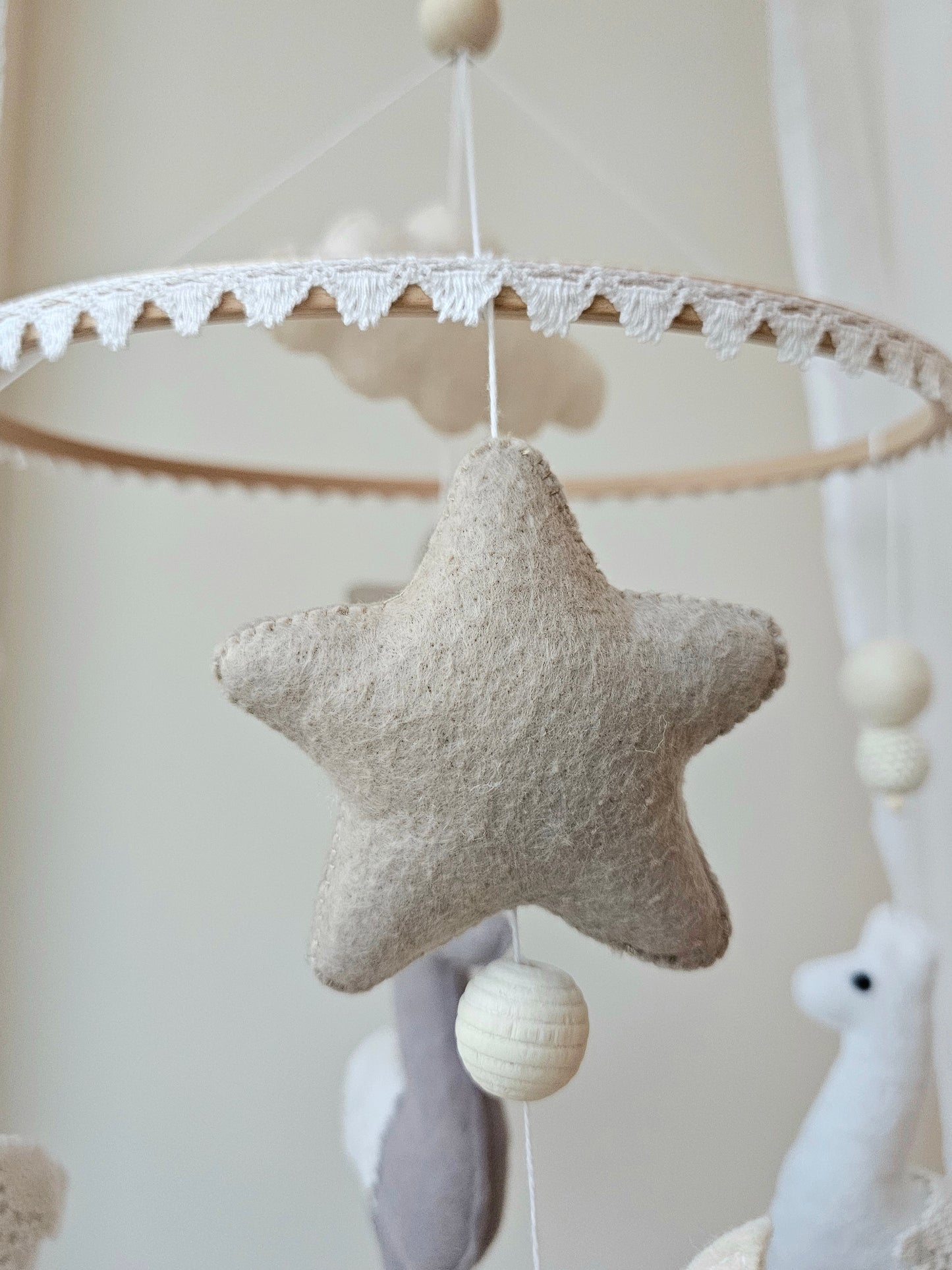 Baby Mobile Alpaka dream natur