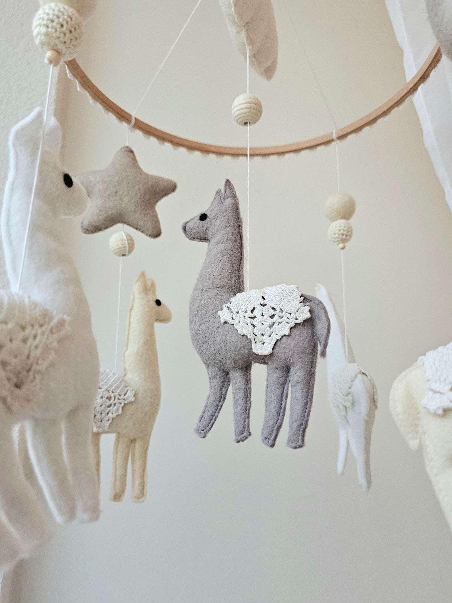 Baby Mobile Alpaka dream natur