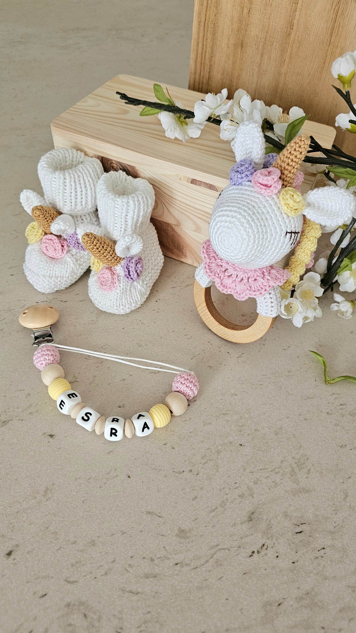 3er Set süsses Einhorn