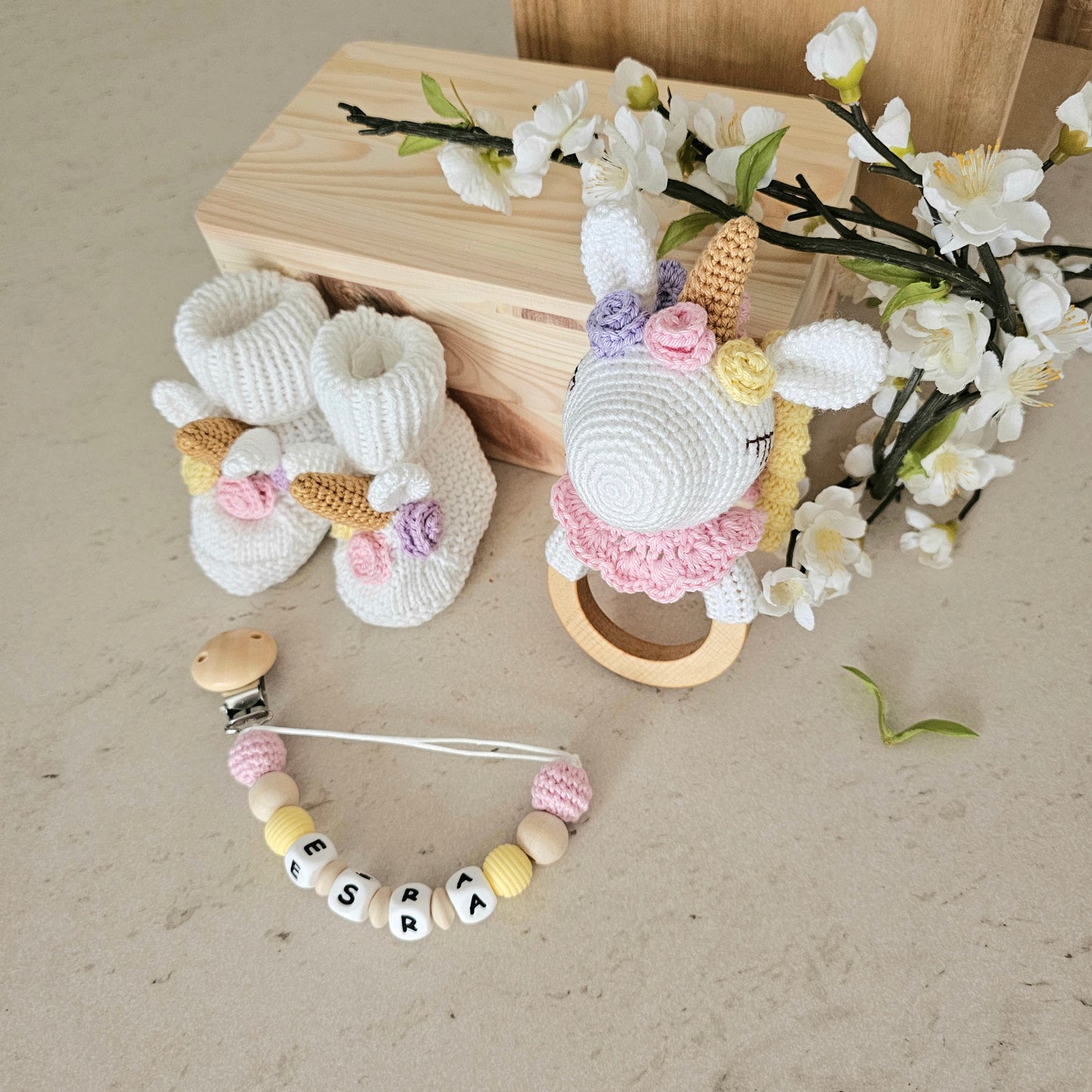 3er Set süsses Einhorn