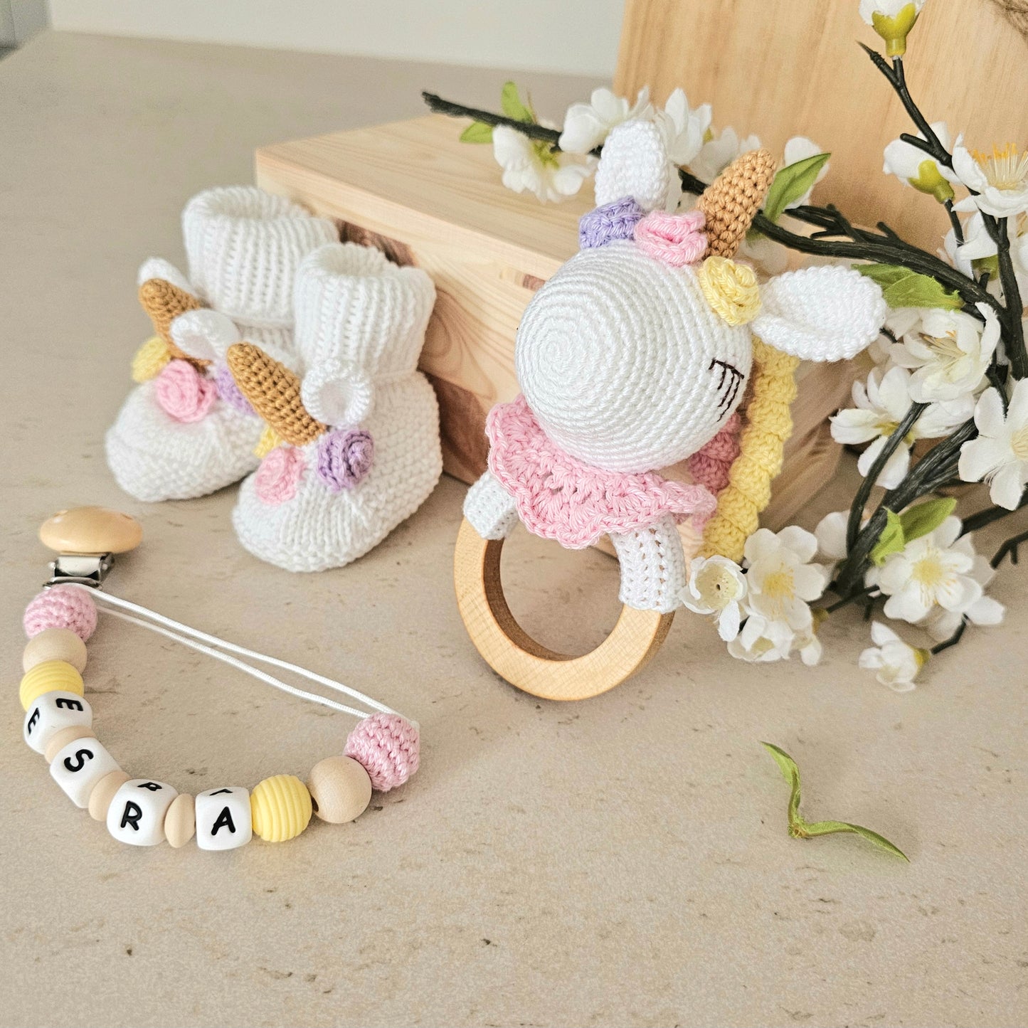 3er Set süsses Einhorn