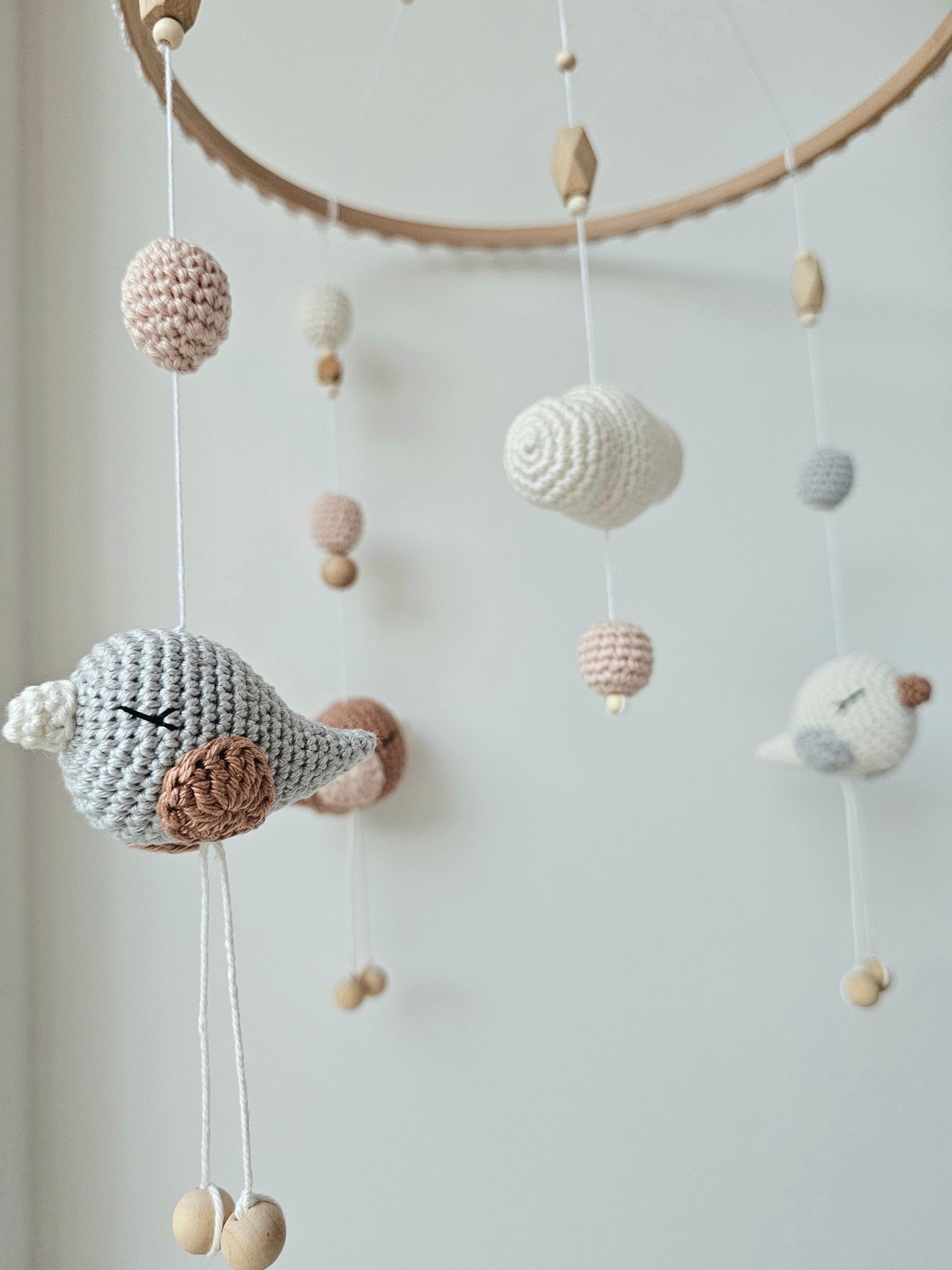 Baby Mobile Häkelliebe Vögelchen
