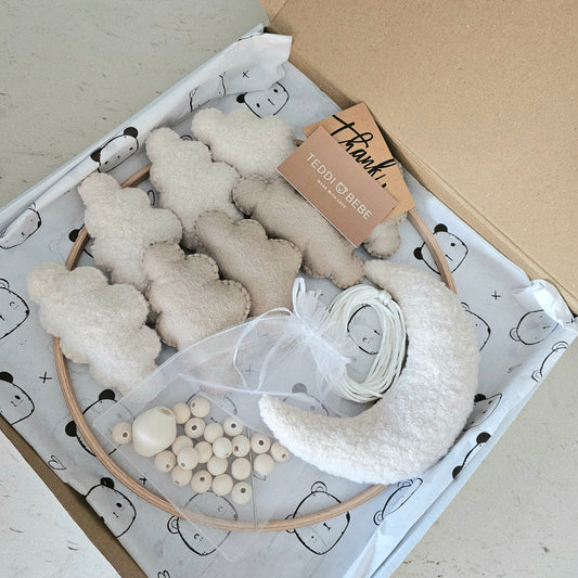 DIY Box - Babymobile Wolken natur