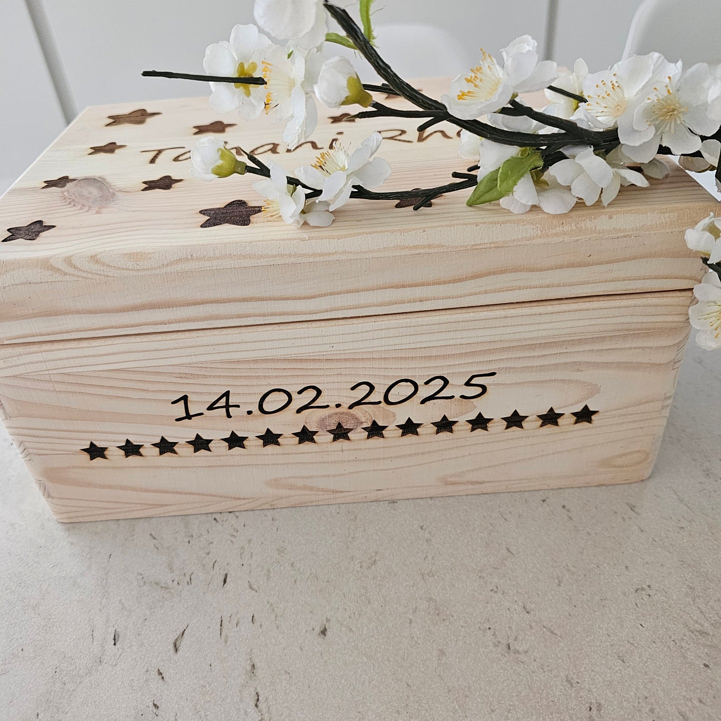 Erinnerungsbox Basic Stern mit Personalisierung