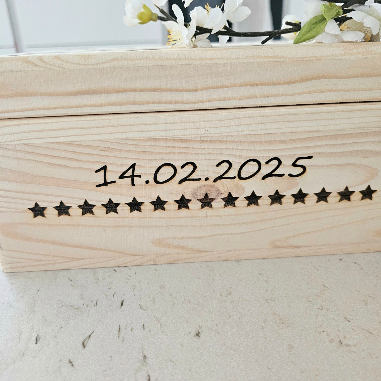 Erinnerungsbox Basic Stern mit Personalisierung
